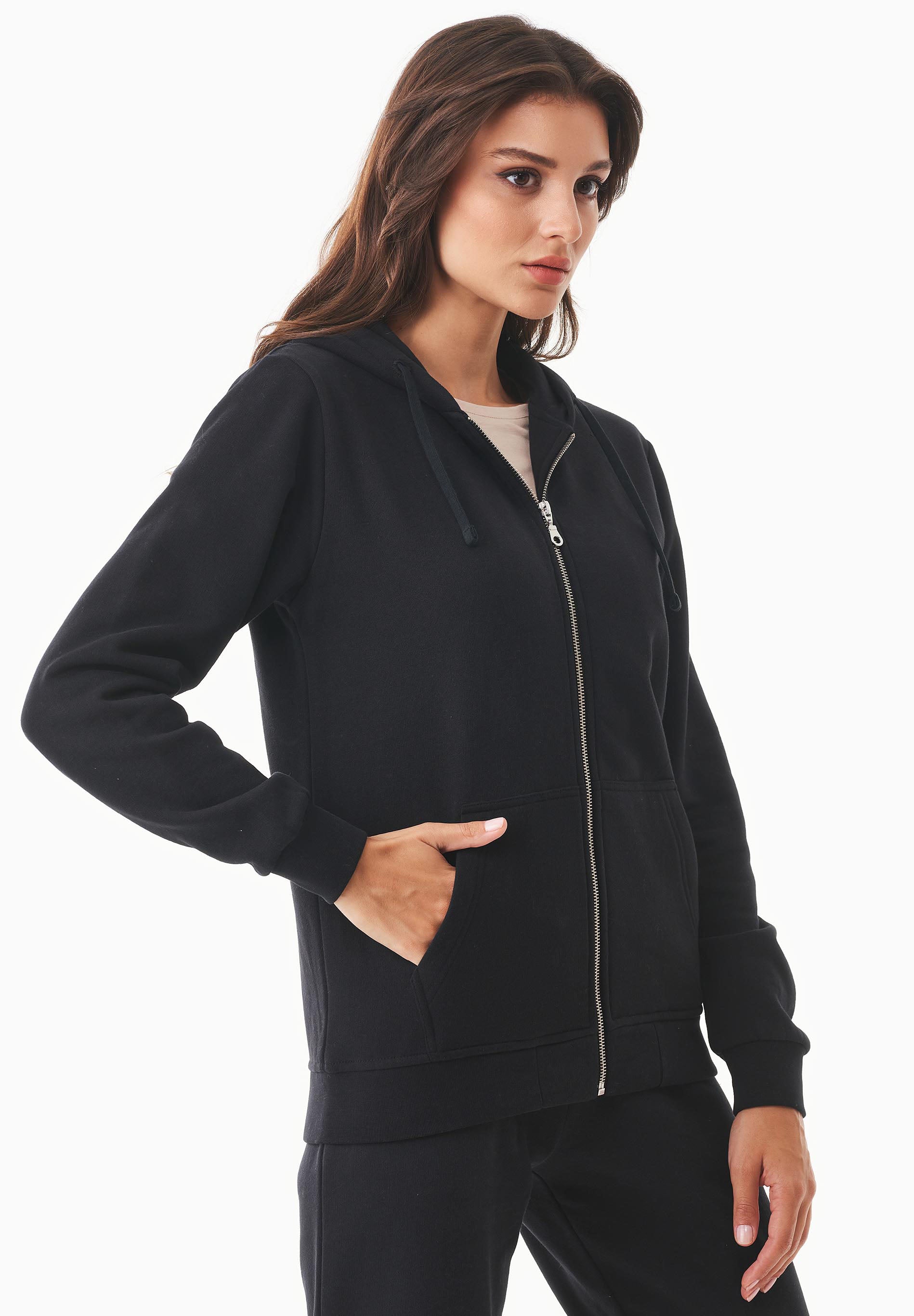 Soft Touch Sweatjacke aus Bio-Baumwolle