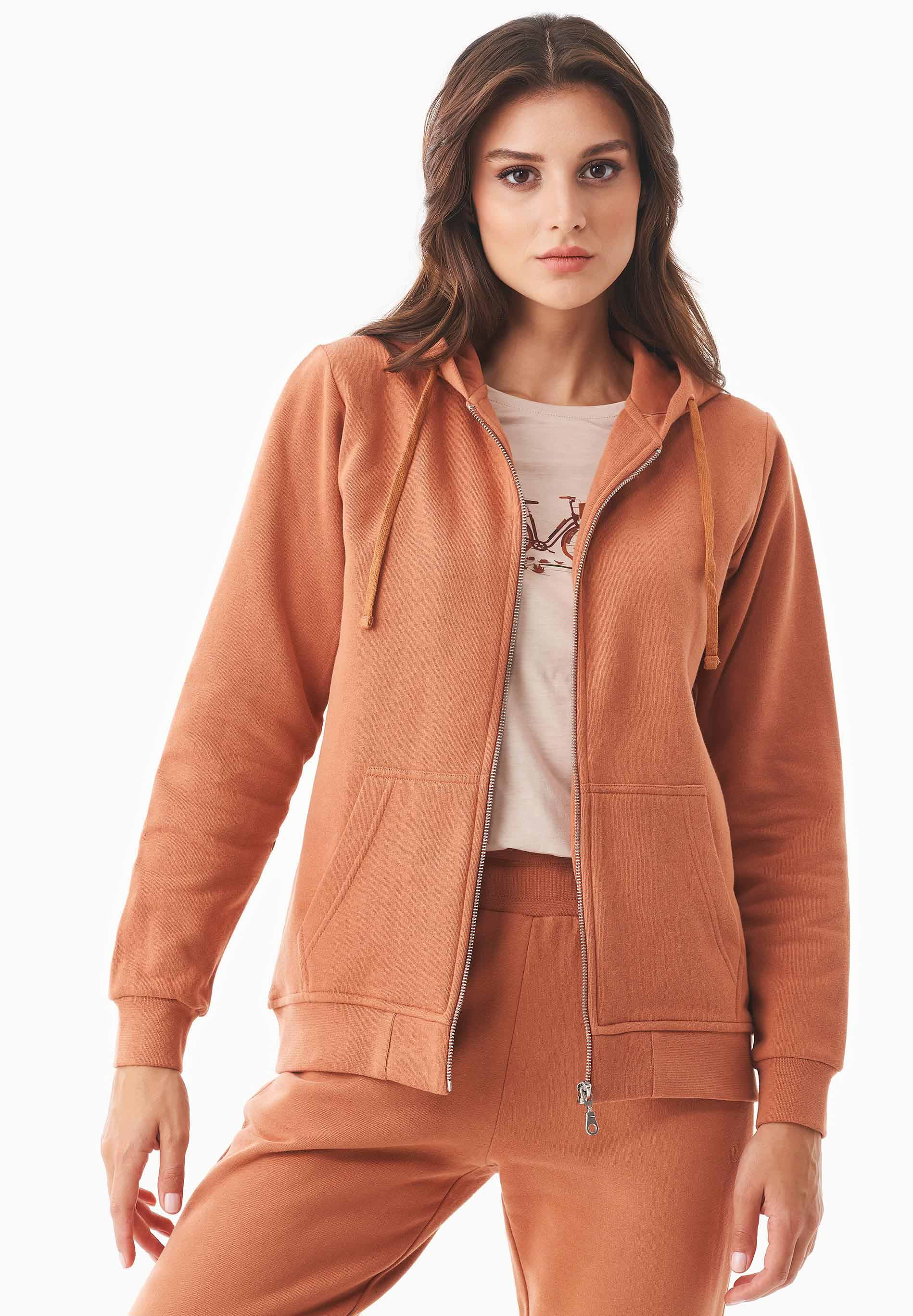 Soft Touch Sweatjacke aus Bio-Baumwolle