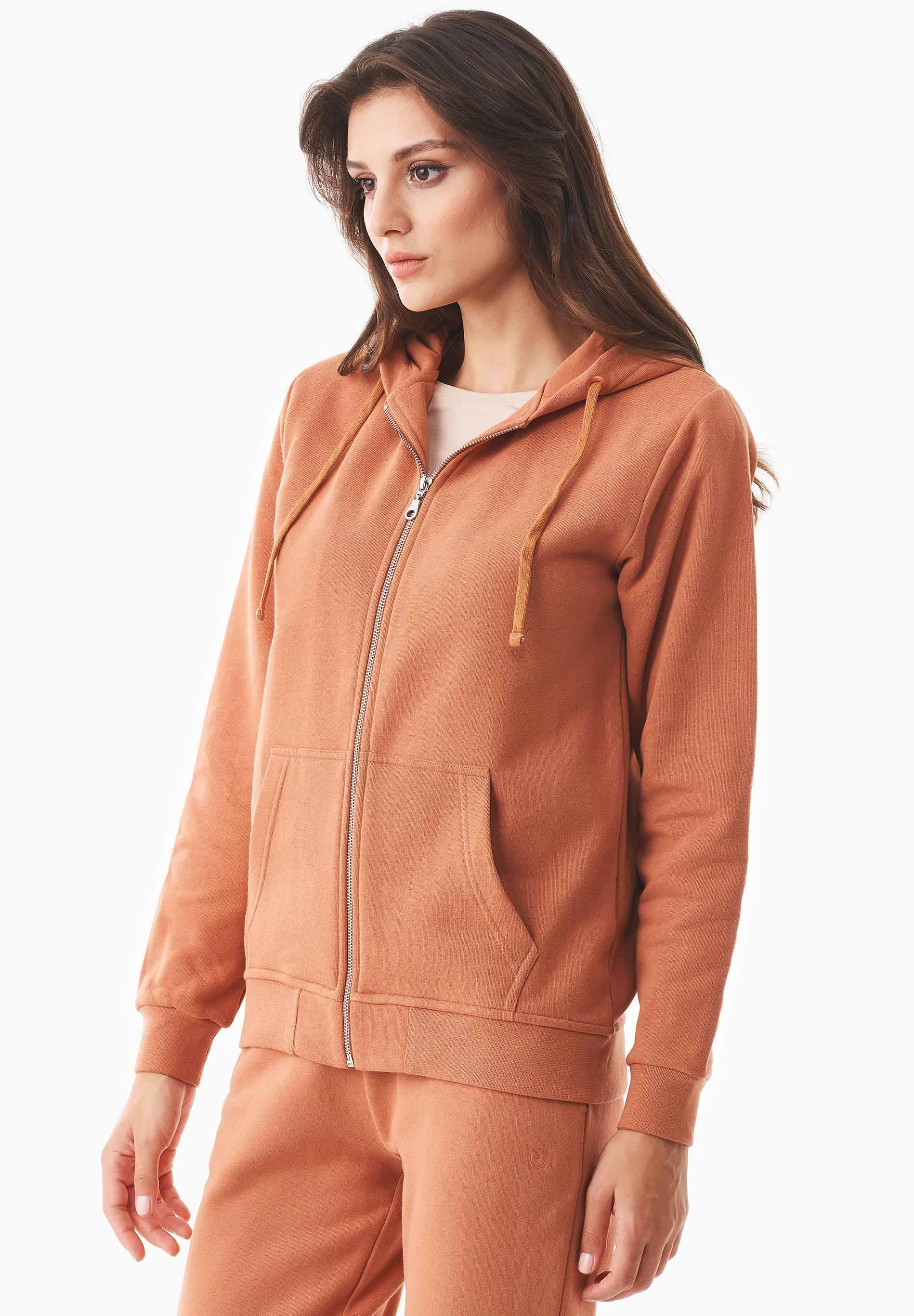 Soft Touch Sweatjacke aus Bio-Baumwolle – Ansicht 4