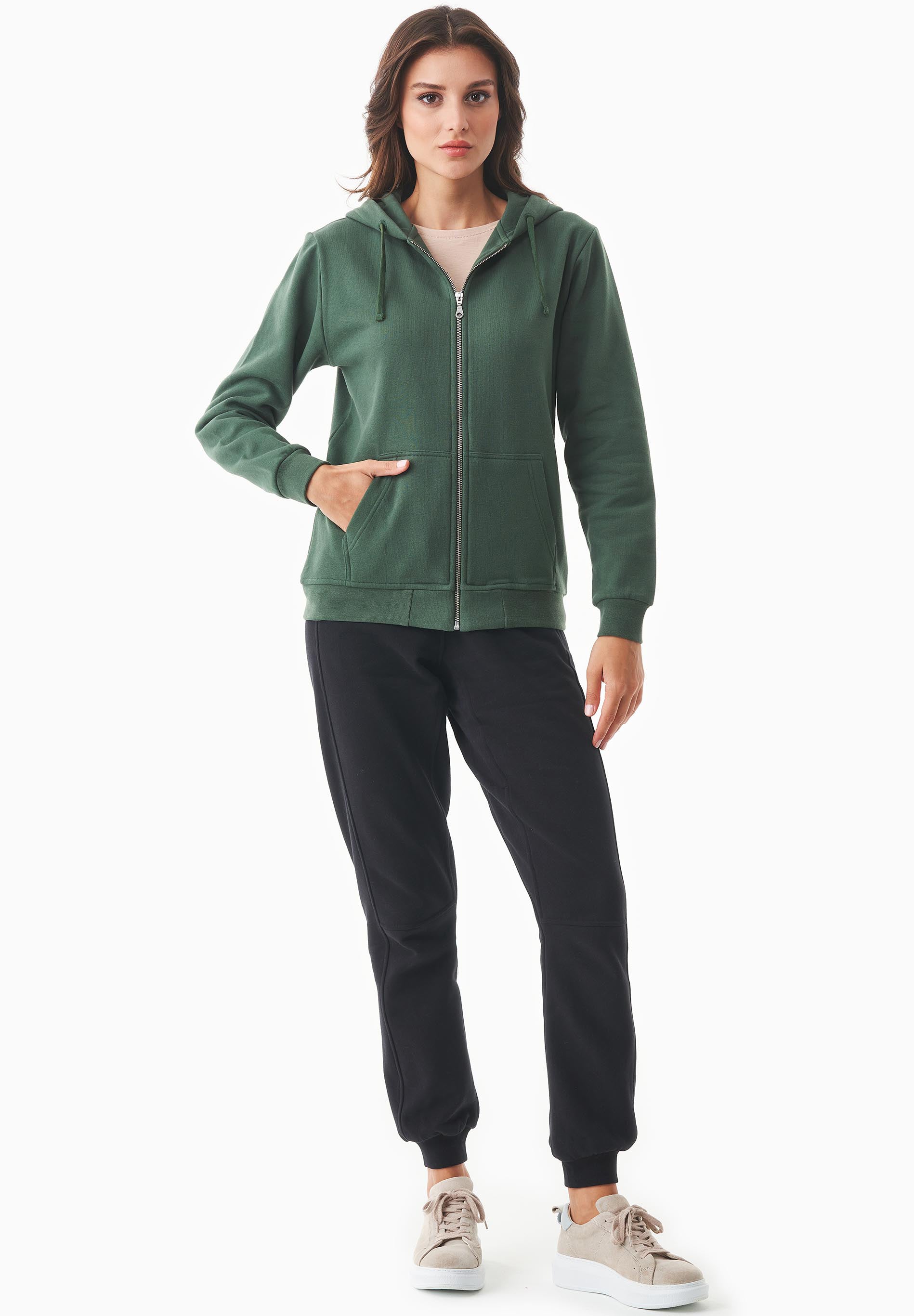 Soft Touch Sweatjacke aus Bio-Baumwolle