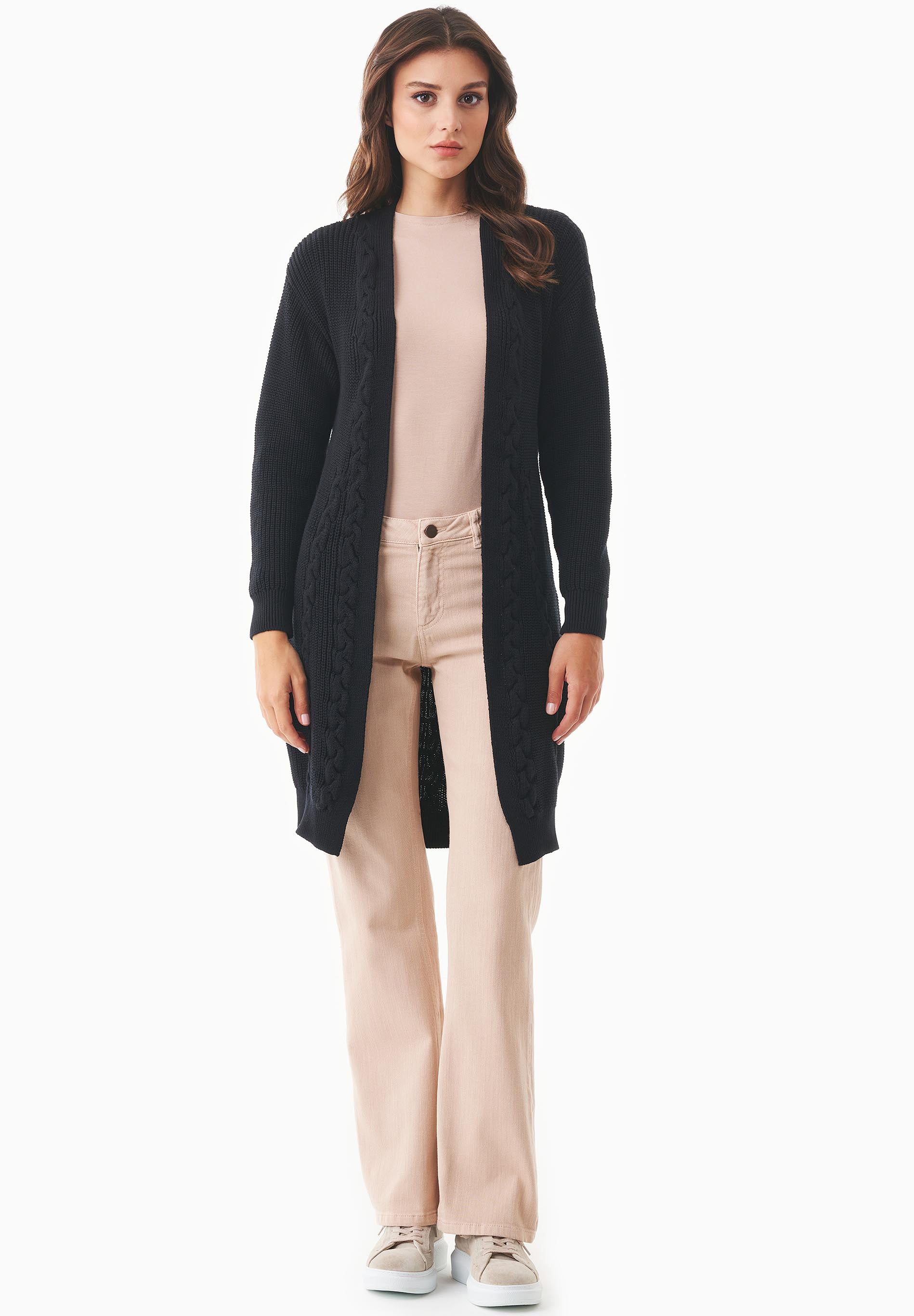 Strickjacke Steffen Schraut Strickmantel Bio Baumwolle Lange