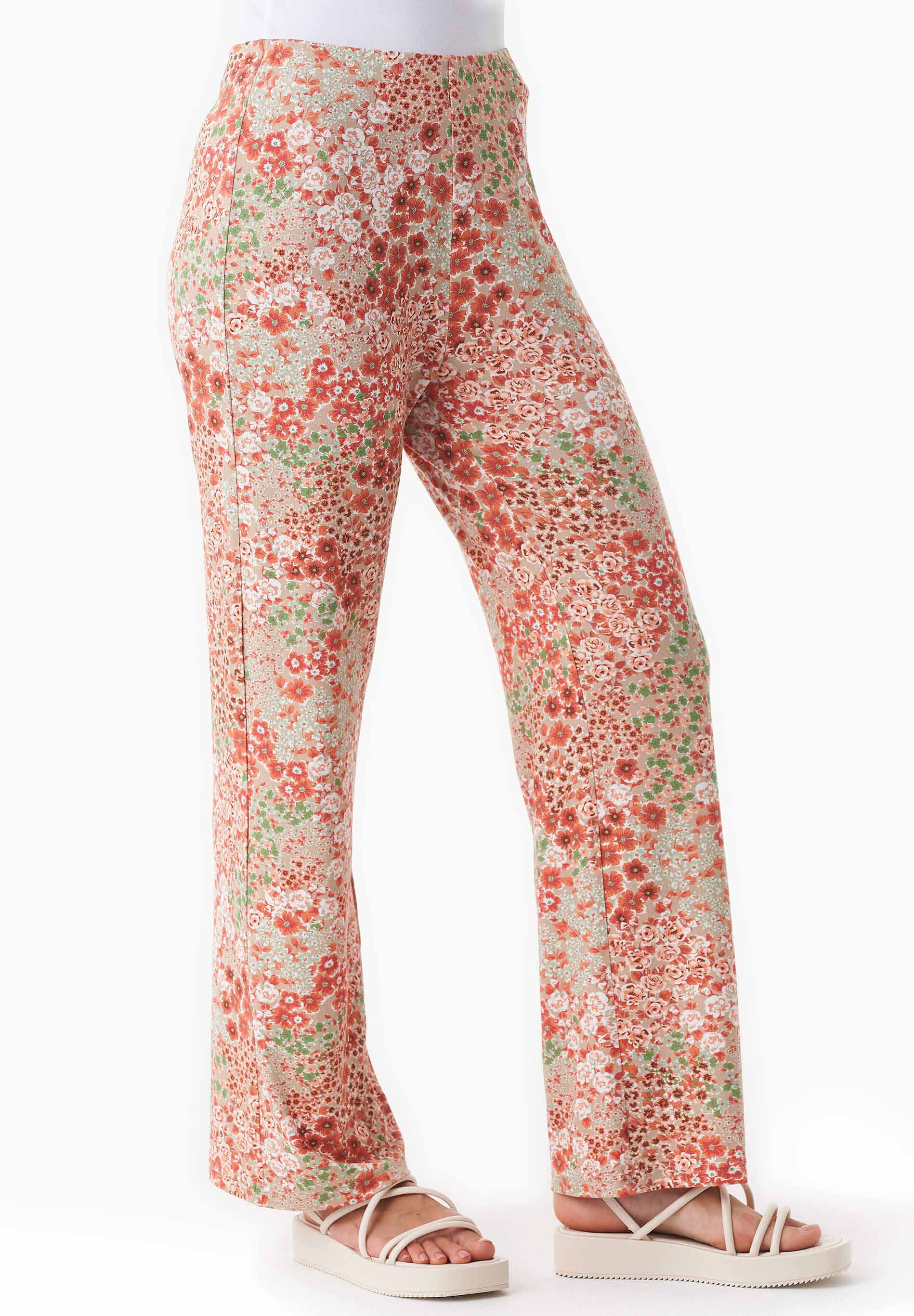 Jerseyhose aus LENZING™ ECOVERO™ mit Blumenmuster