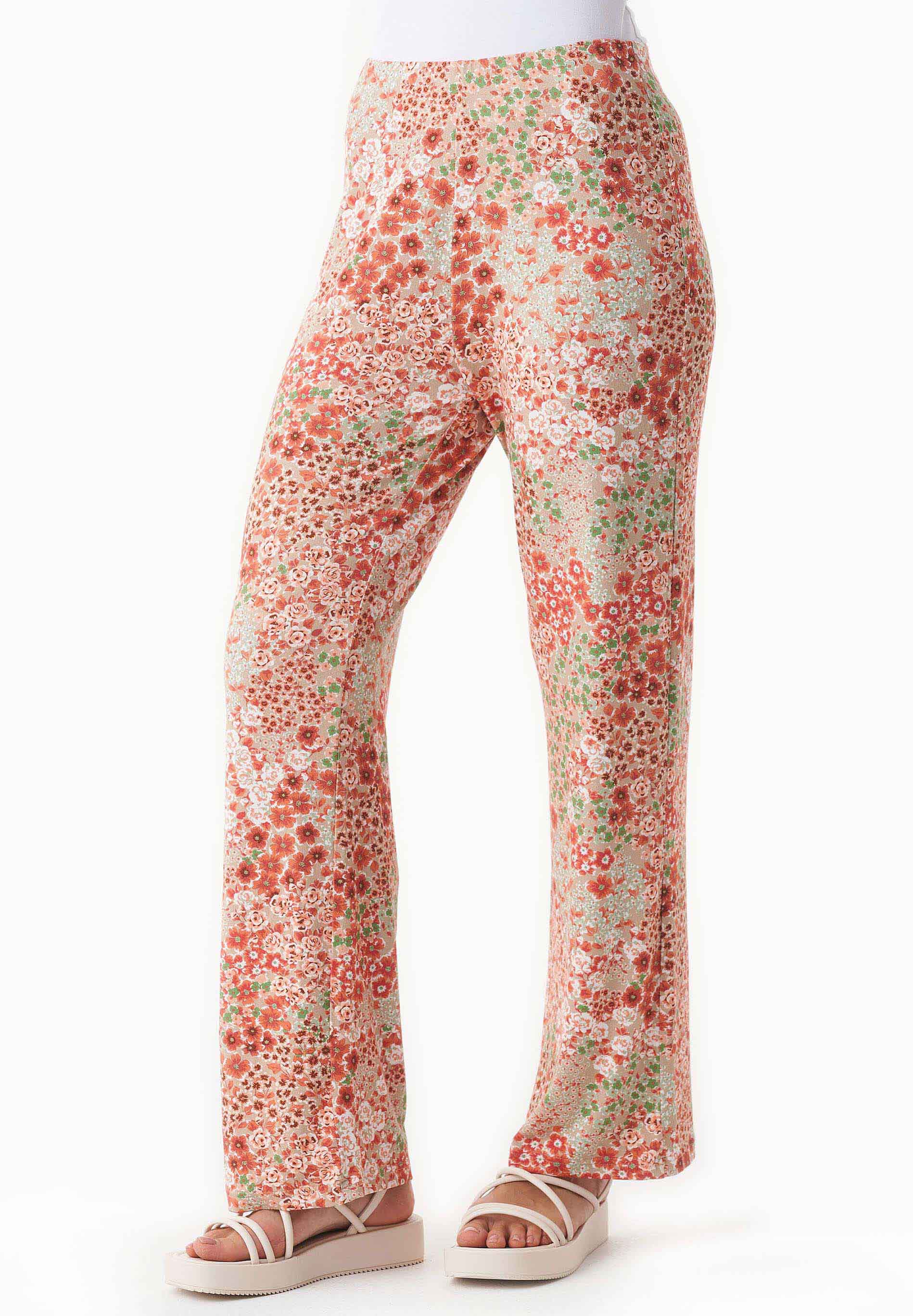 Jerseyhose aus LENZING™ ECOVERO™ mit Blumenmuster