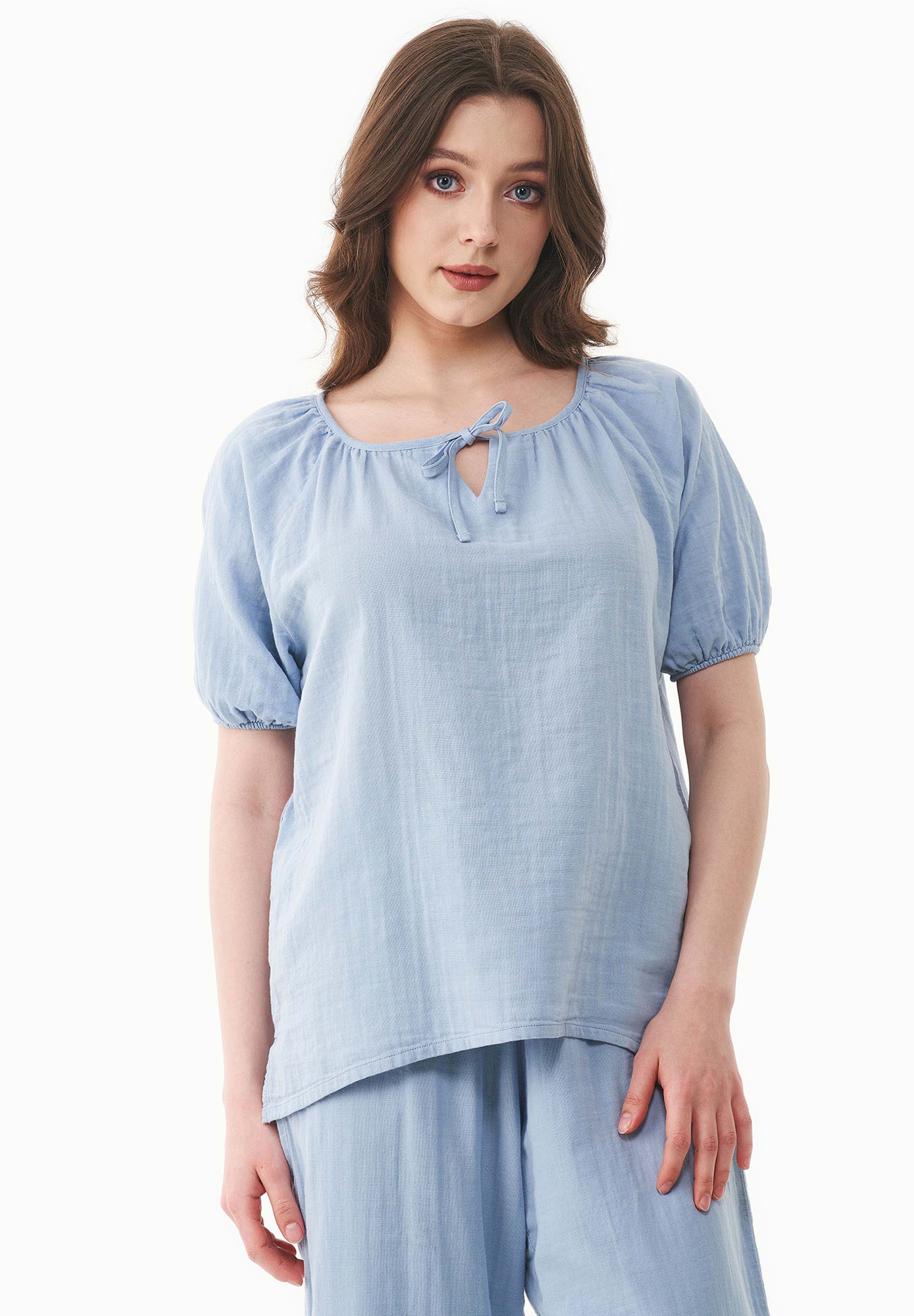 Musselin Bluse aus Bio-Baumwolle