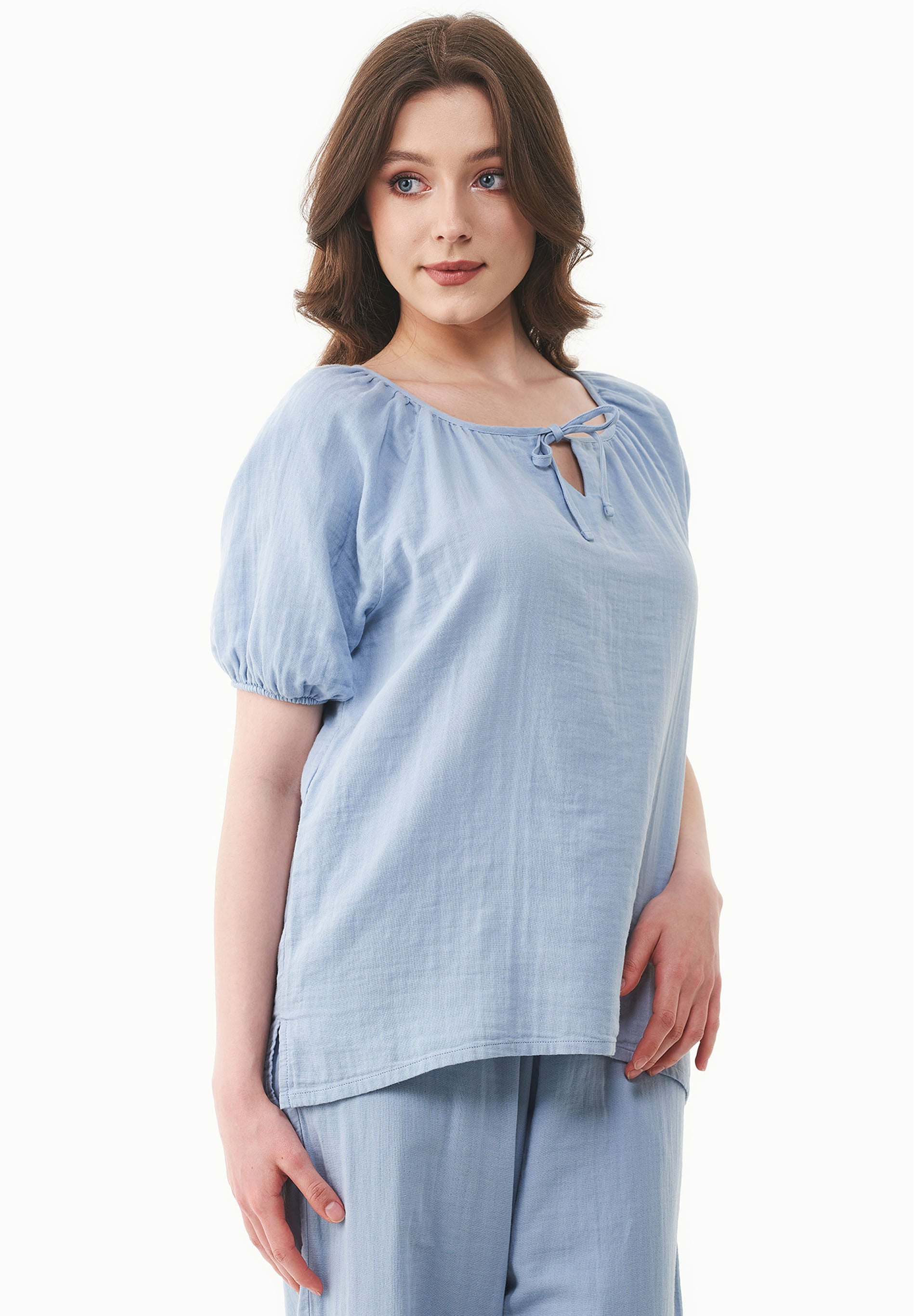 Musselin Bluse aus Bio-Baumwolle