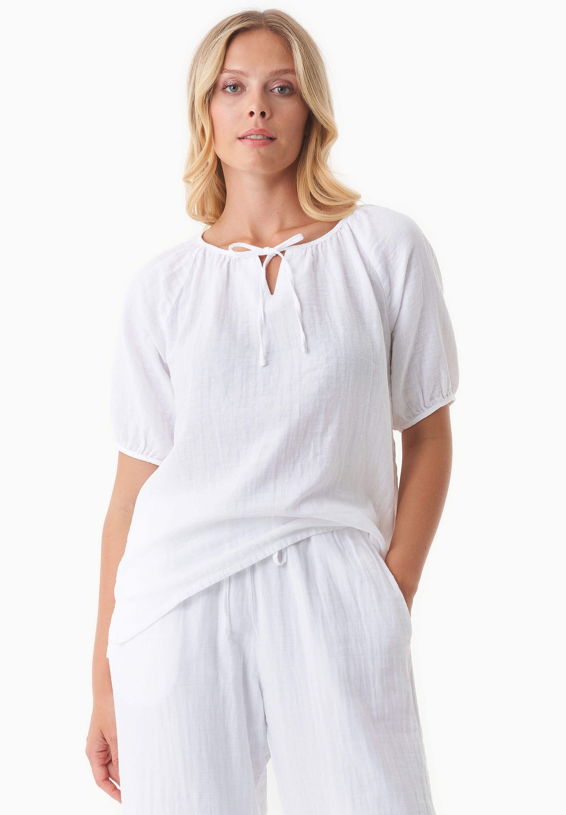 Musselin Bluse aus Bio-Baumwolle