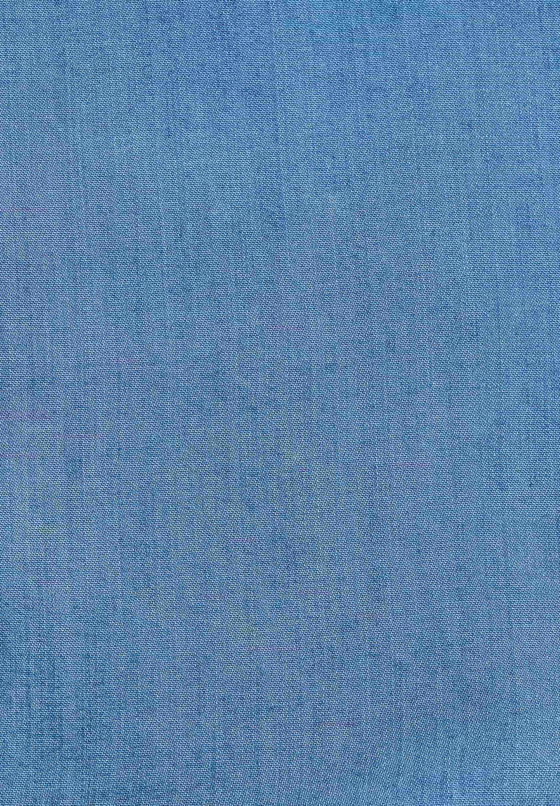 Bluse aus TENCEL™ Lyocell in Denim-Optik