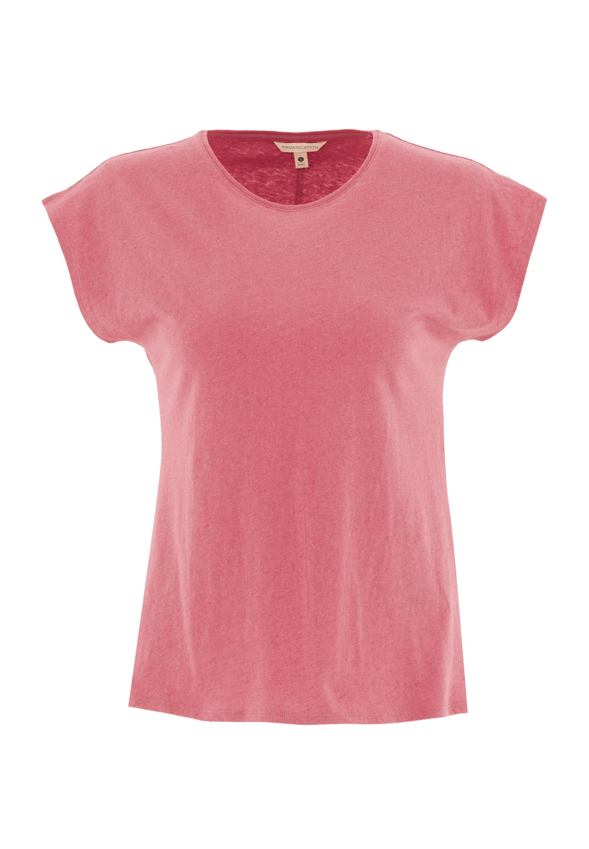 T-shirt aus Bio-Baumwolle und Leinen