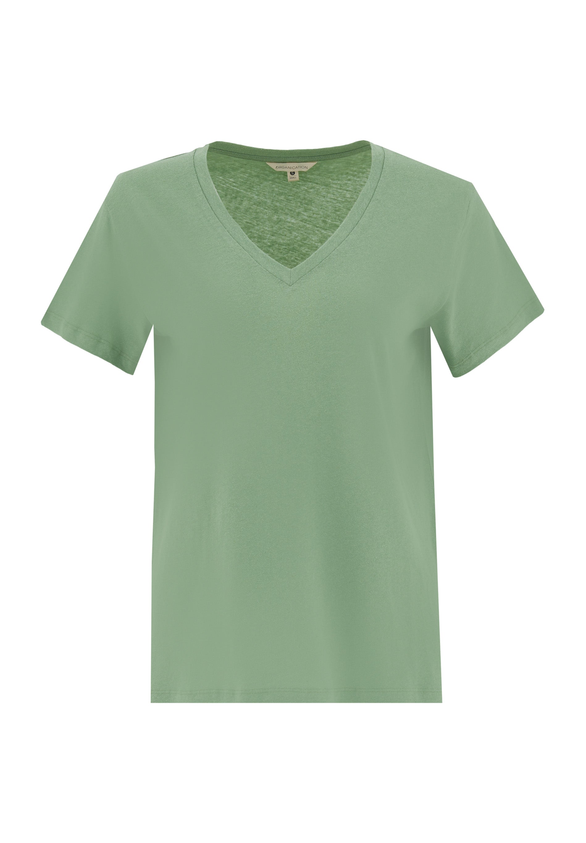 T-Shirt aus Bio-Baumwolle und Leinen