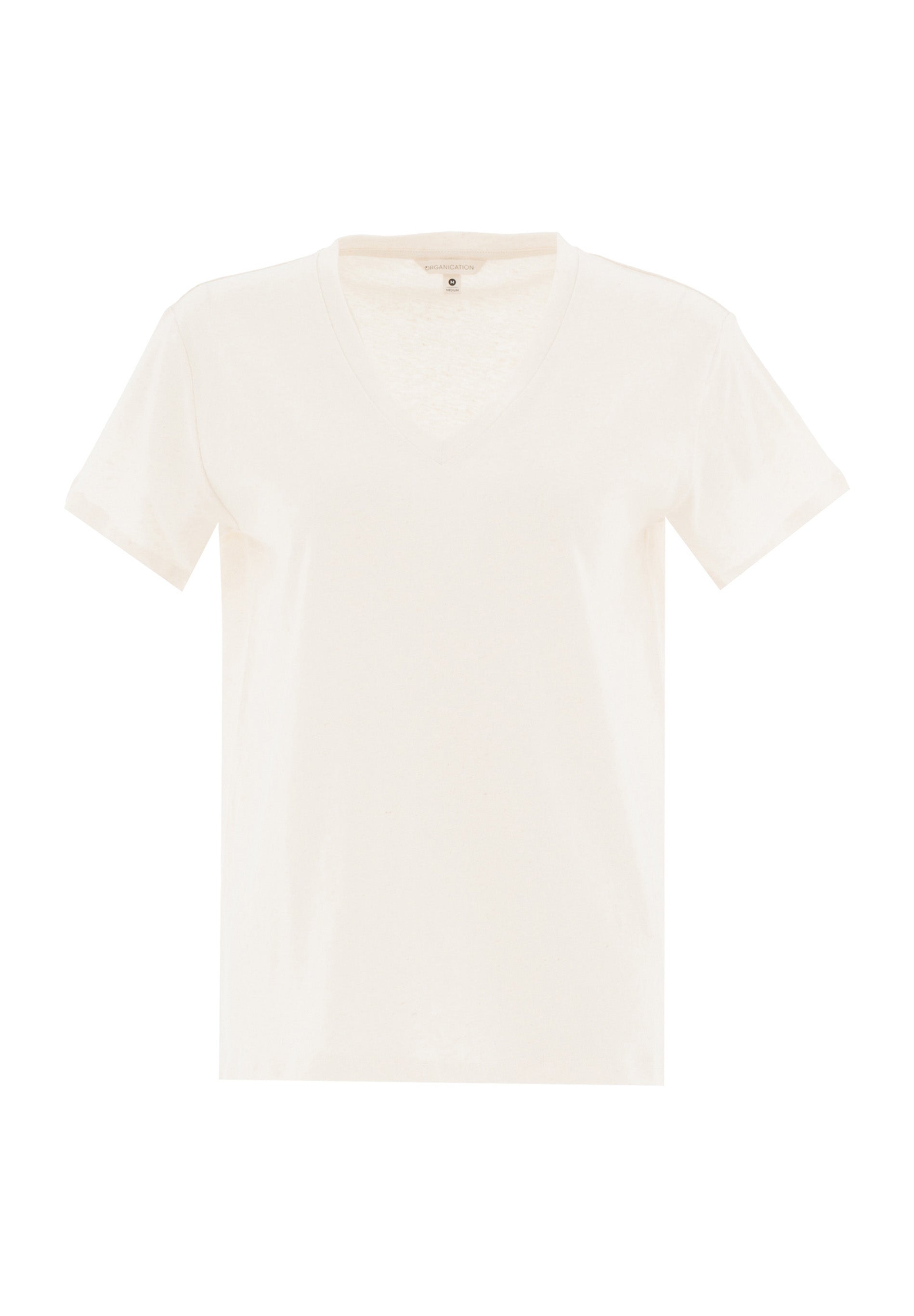 T-Shirt aus Bio-Baumwolle und Leinen