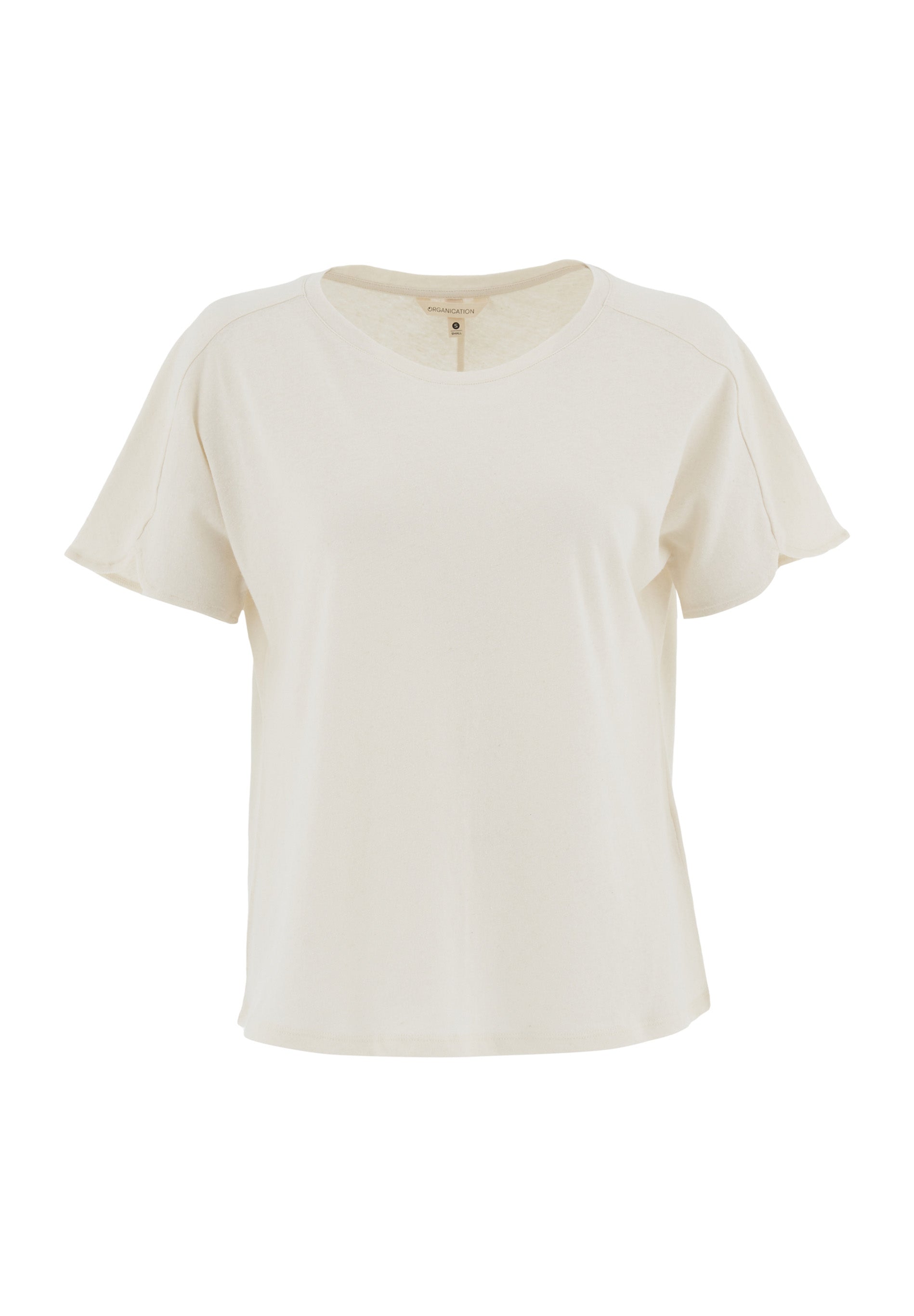 T-Shirt aus Bio-Baumwolle und Leinen