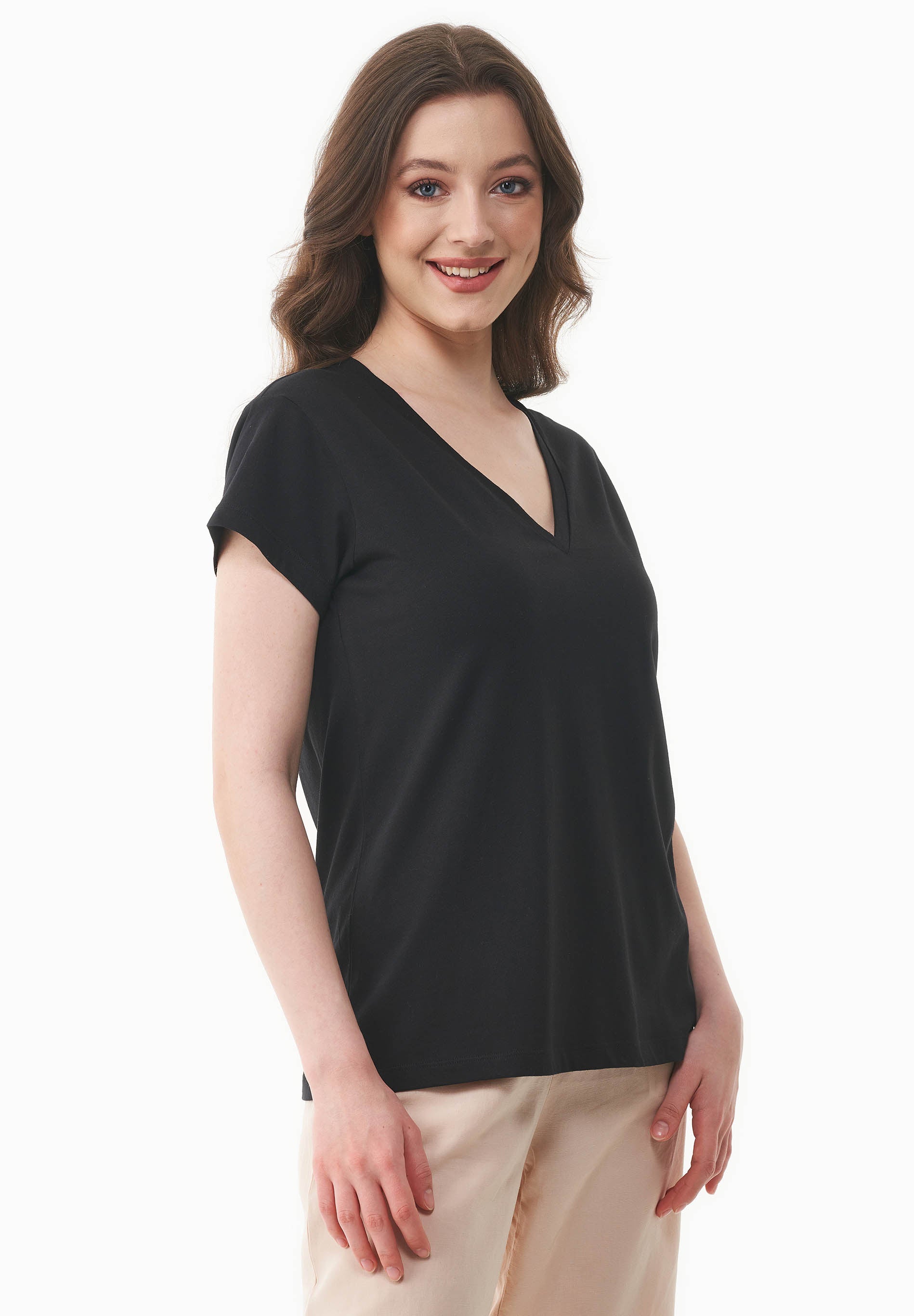 T-Shirt aus TENCEL™ Modal und Bio-Baumwolle