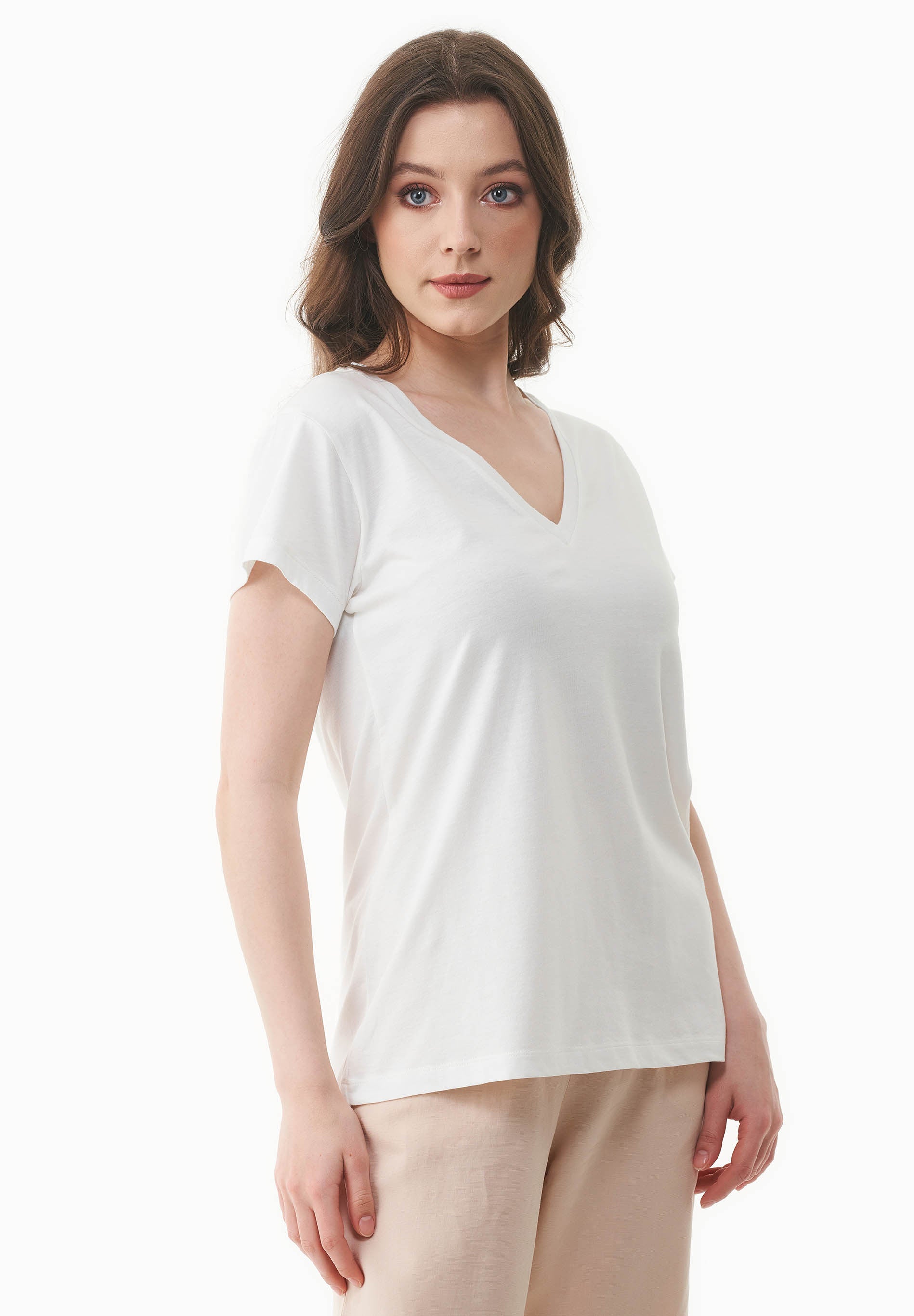 T-Shirt aus TENCEL™ Modal und Bio-Baumwolle