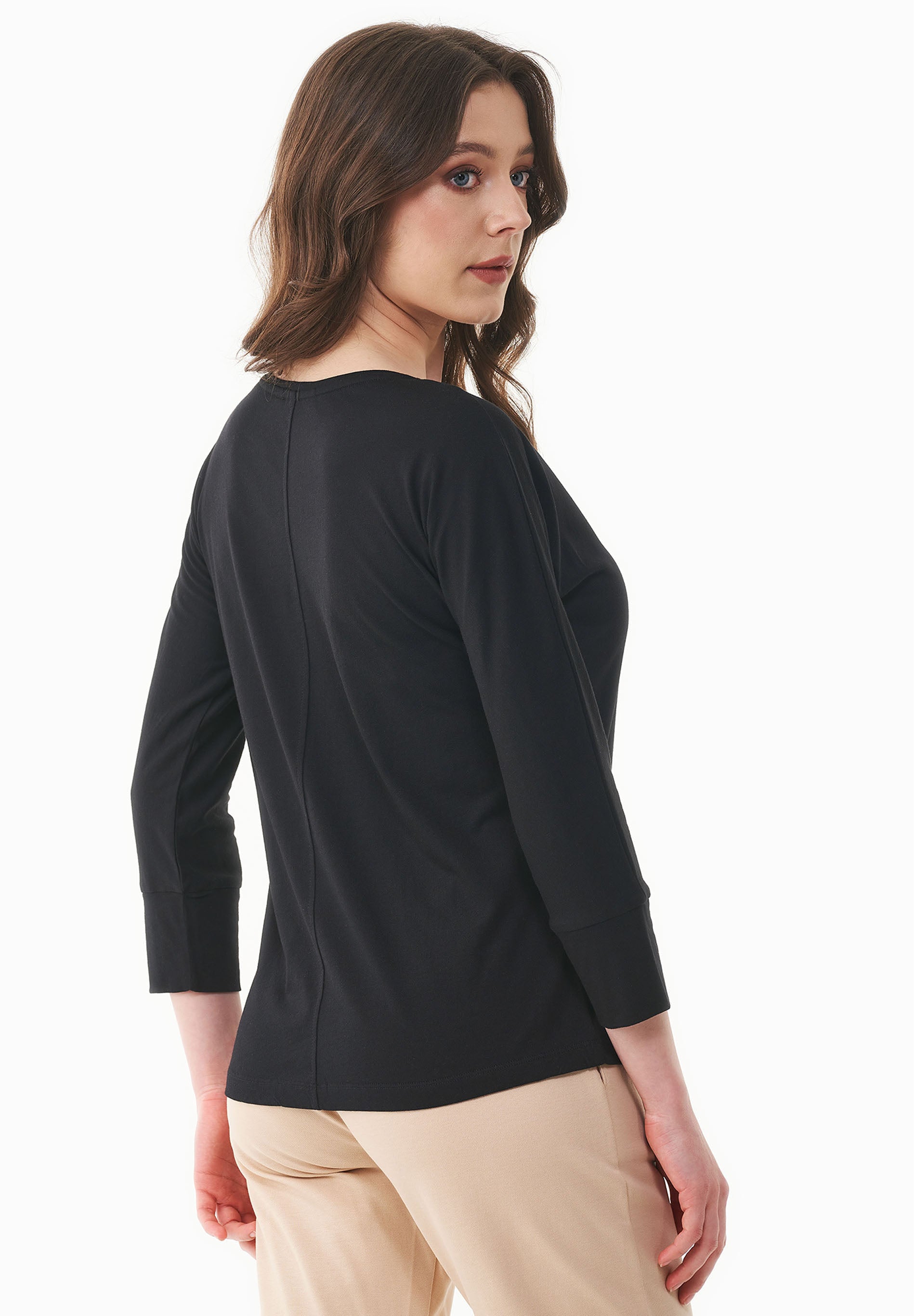 3/4-Arm-Shirt aus TENCEL™ Modal und Bio-Baumwolle