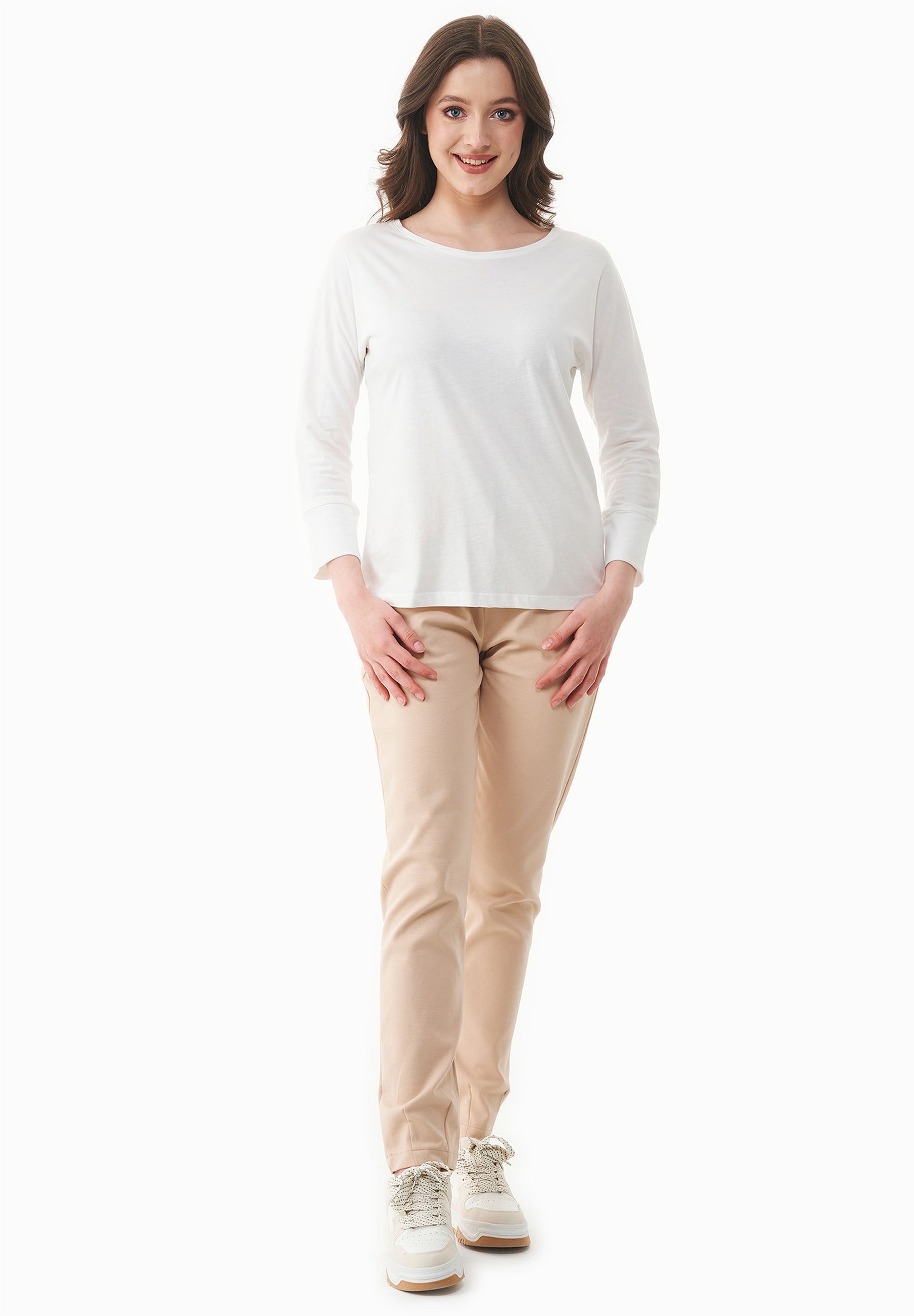 3/4-Arm-Shirt aus TENCEL™ Modal und Bio-Baumwolle