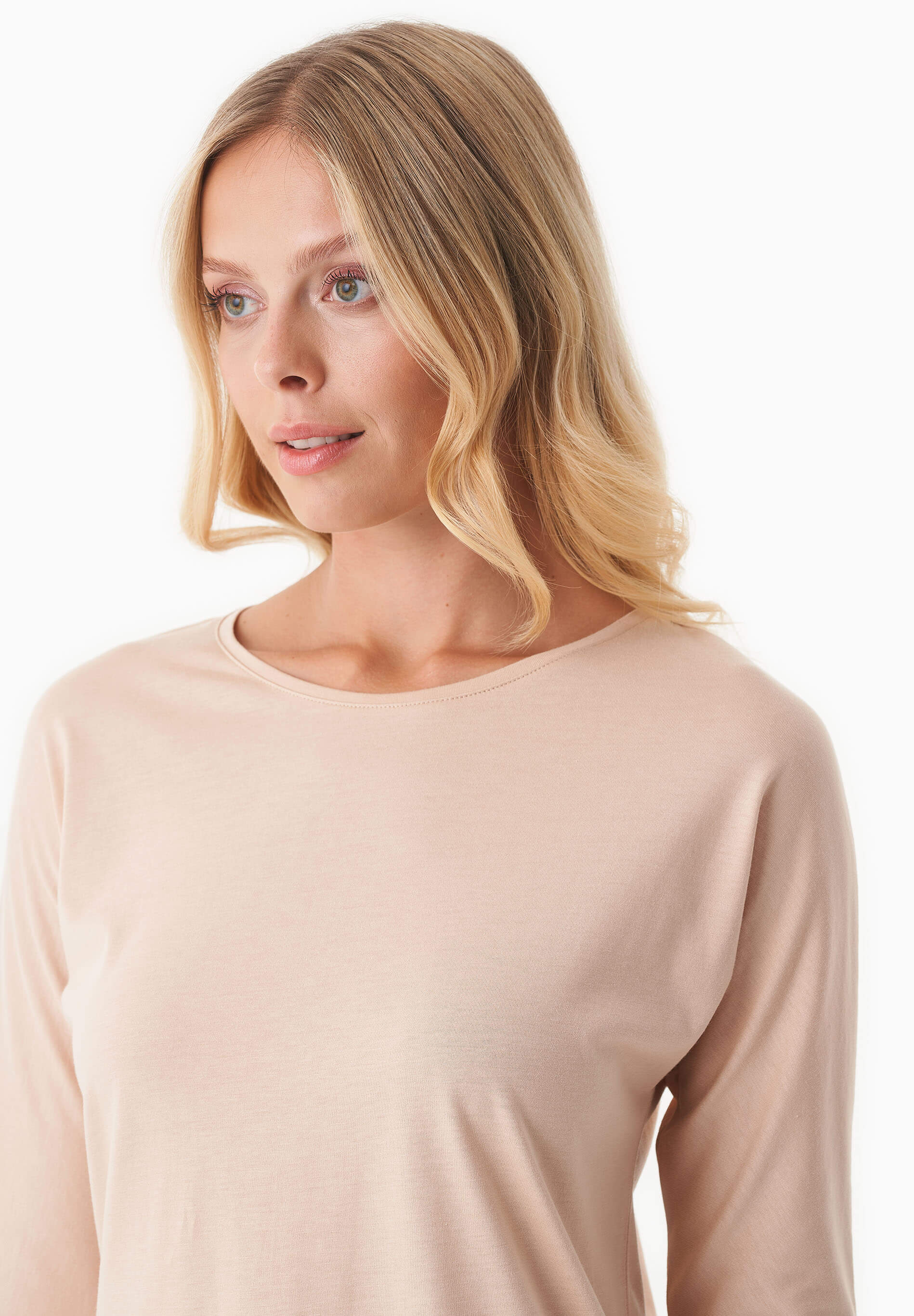 3/4-Arm-Shirt aus TENCEL™ Modal und Bio-Baumwolle