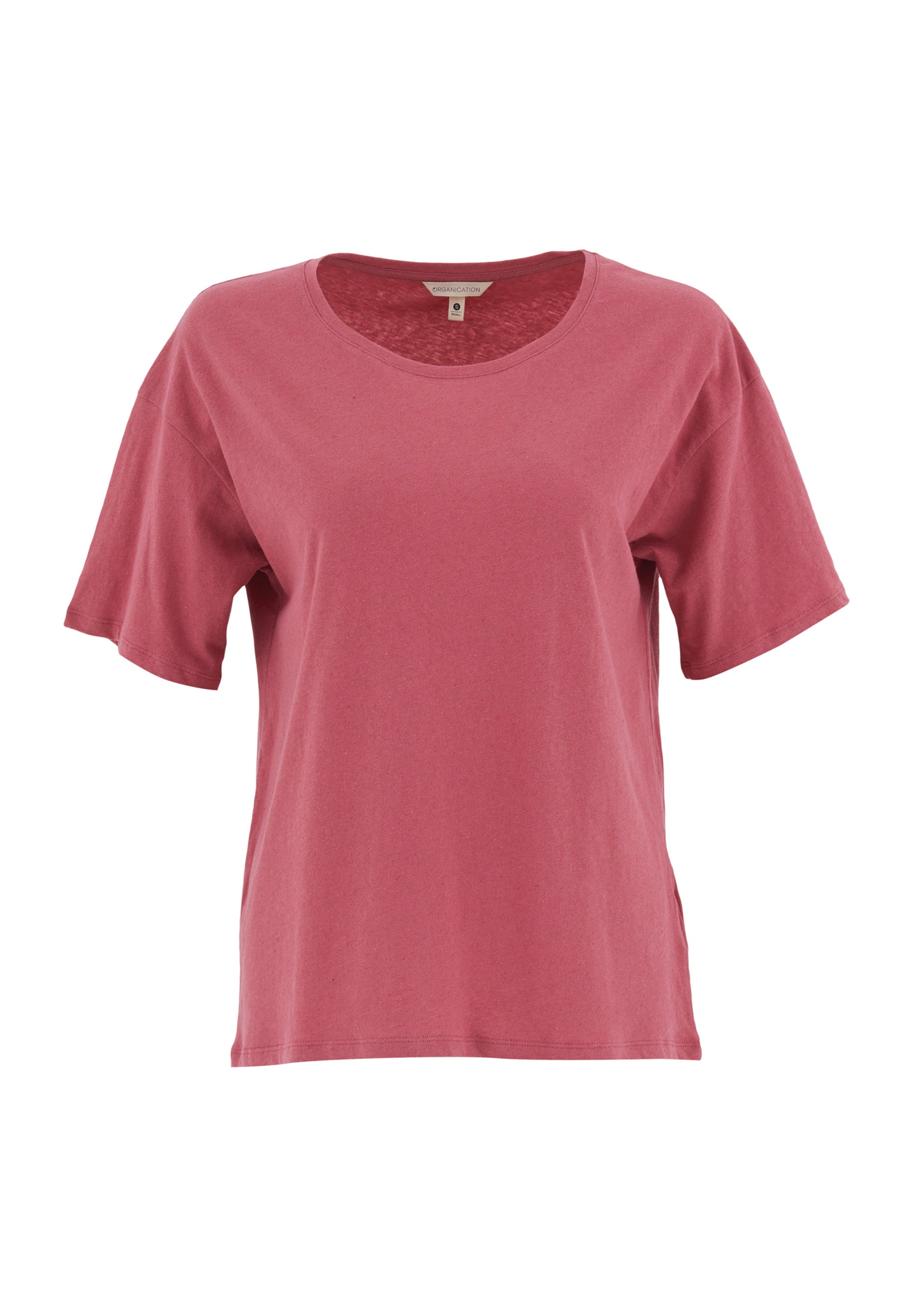 T-Shirt aus Bio-Baumwolle und Leinen