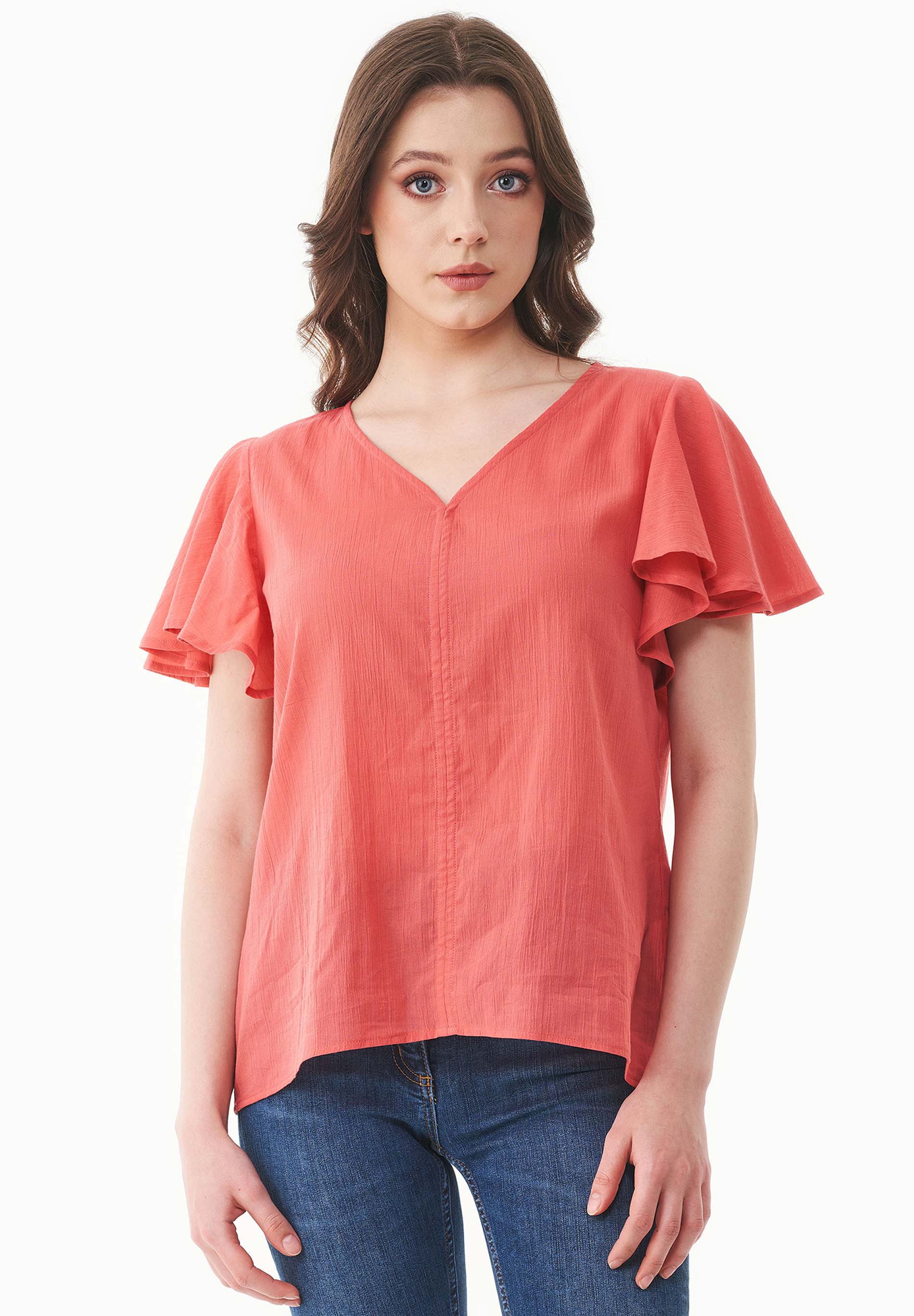 Bluse aus Bio-Baumwoll-Voile