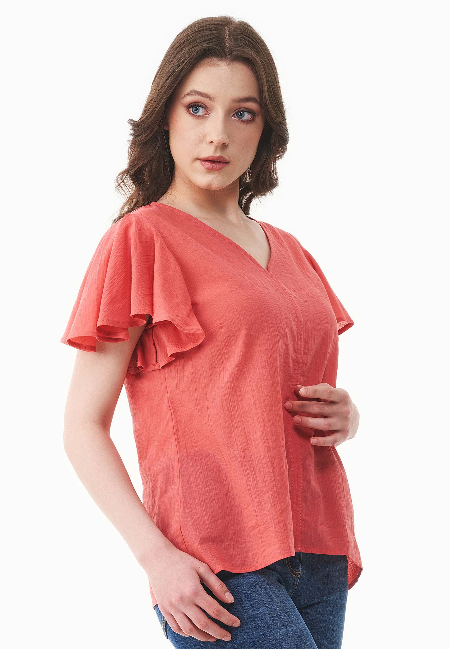 Bluse aus Bio-Baumwoll-Voile