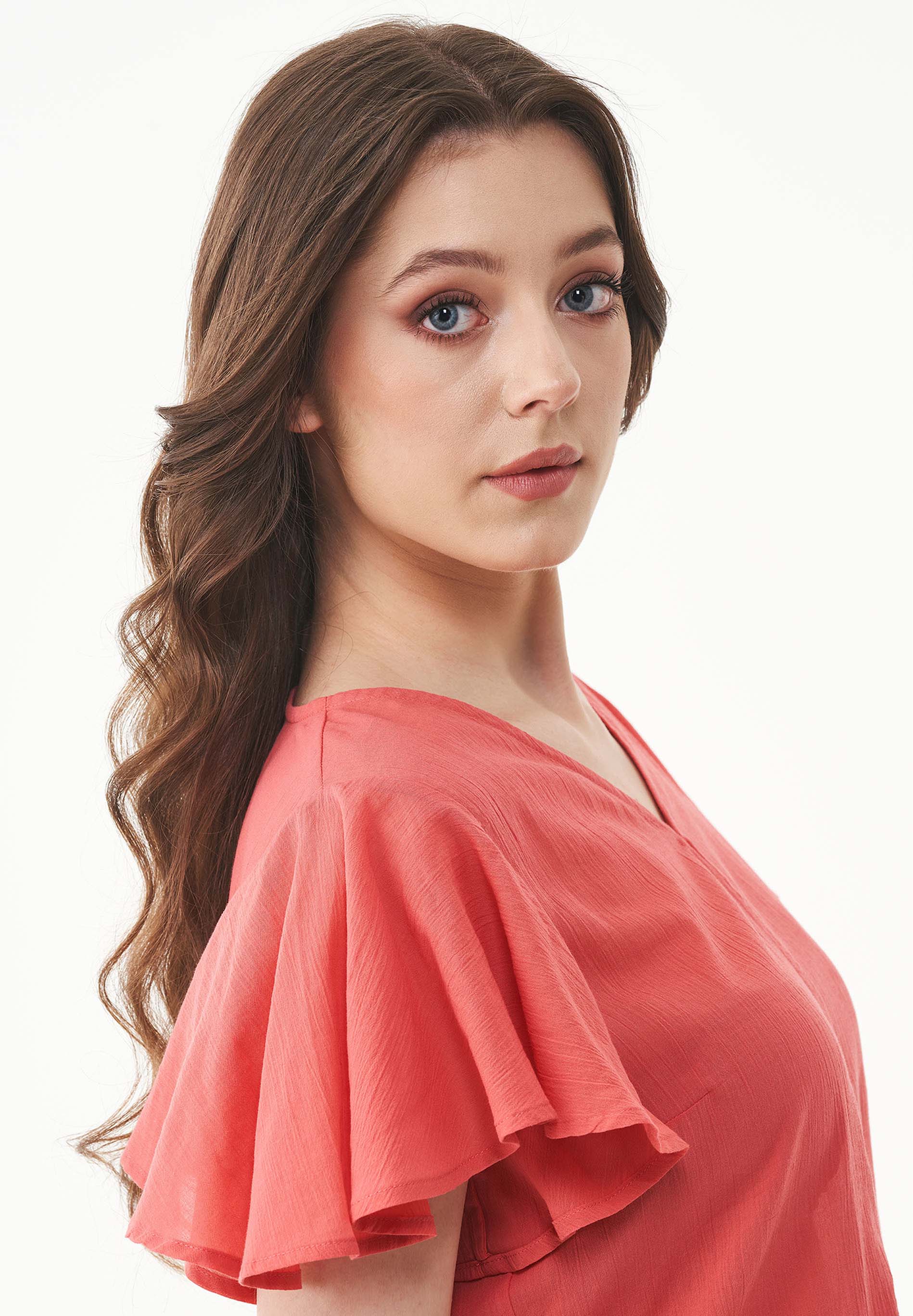 Bluse aus Bio-Baumwoll-Voile