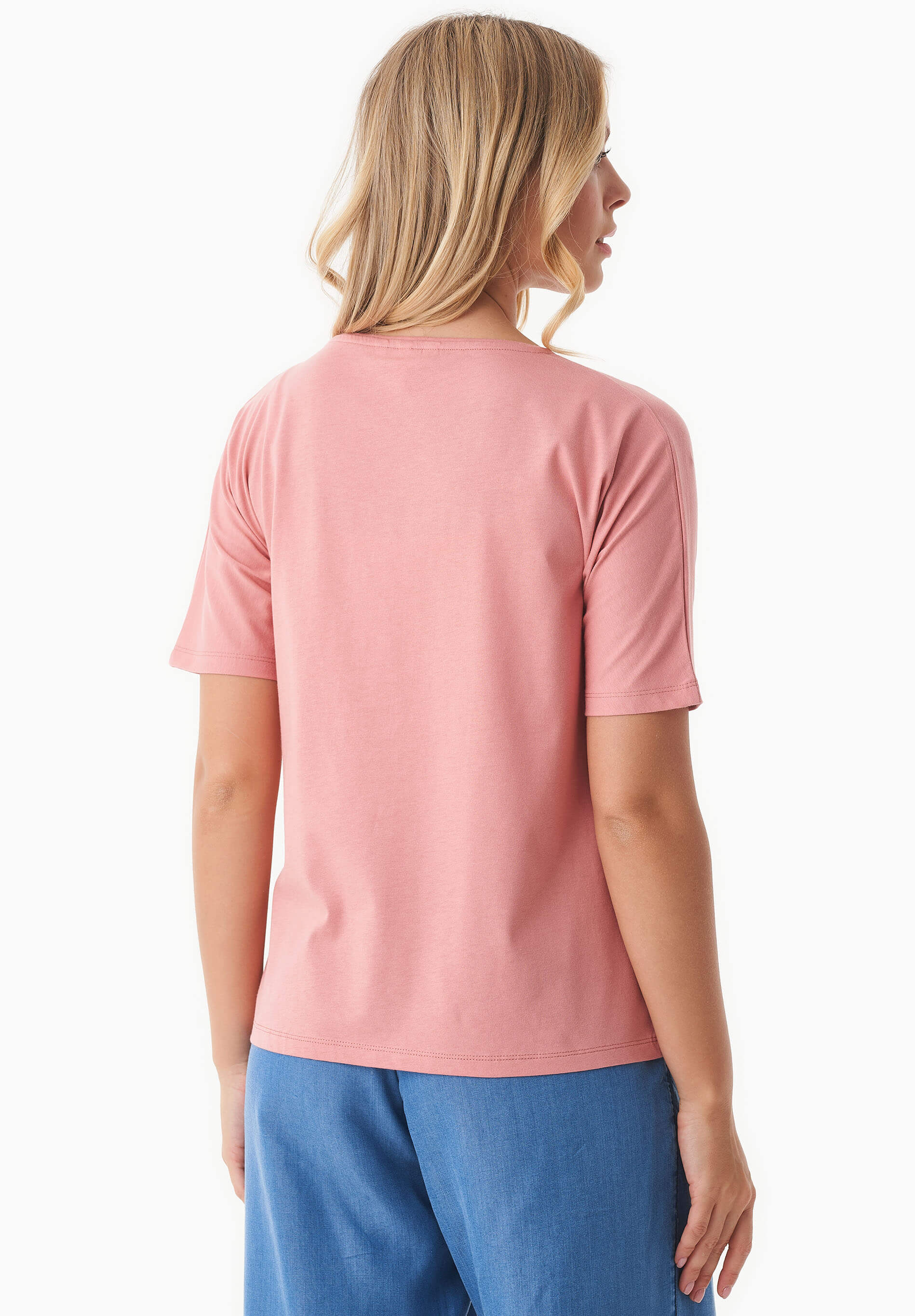 T-Shirt aus Bio-Baumwolle mit Stickerei