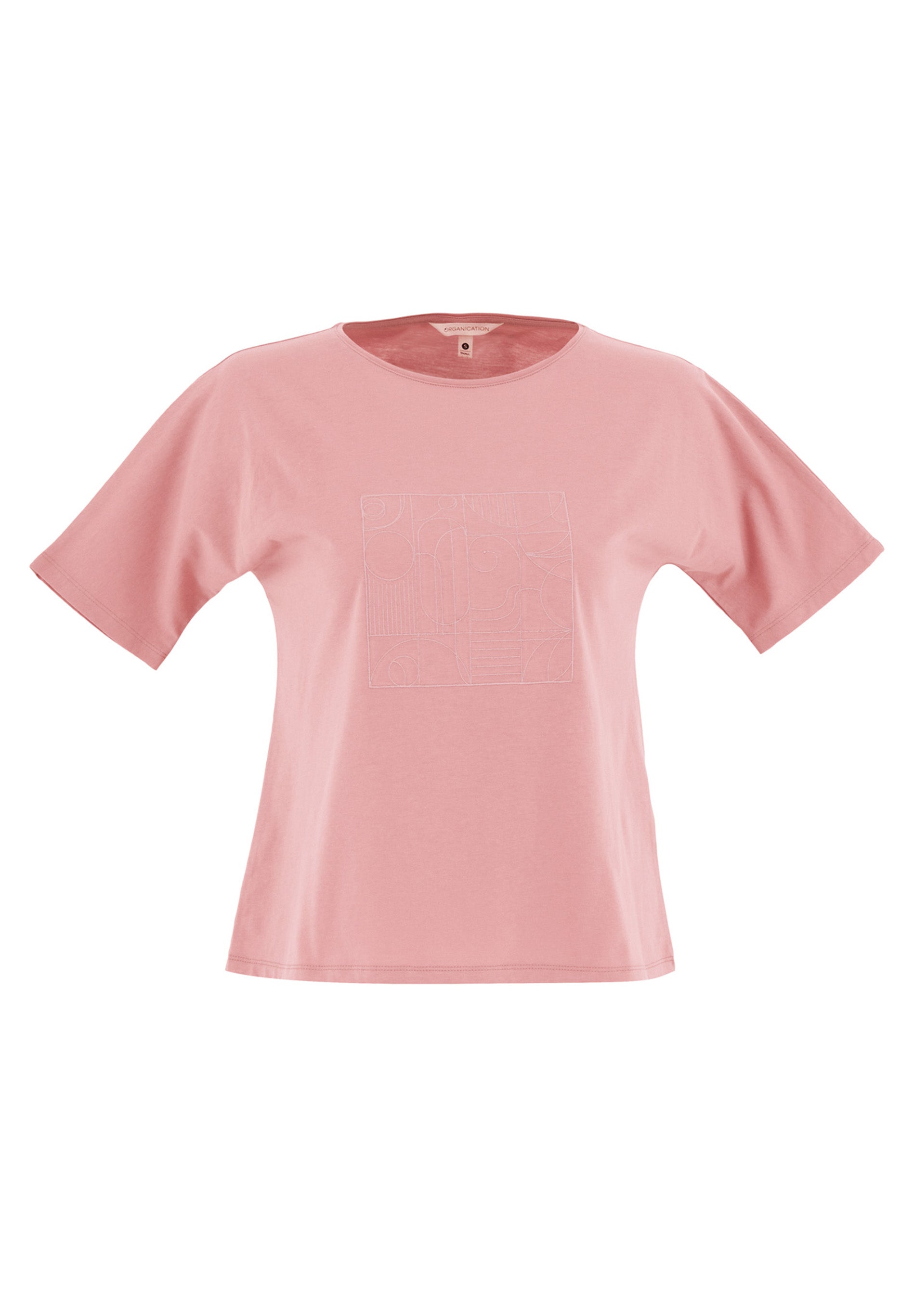 T-Shirt aus Bio-Baumwolle mit Stickerei