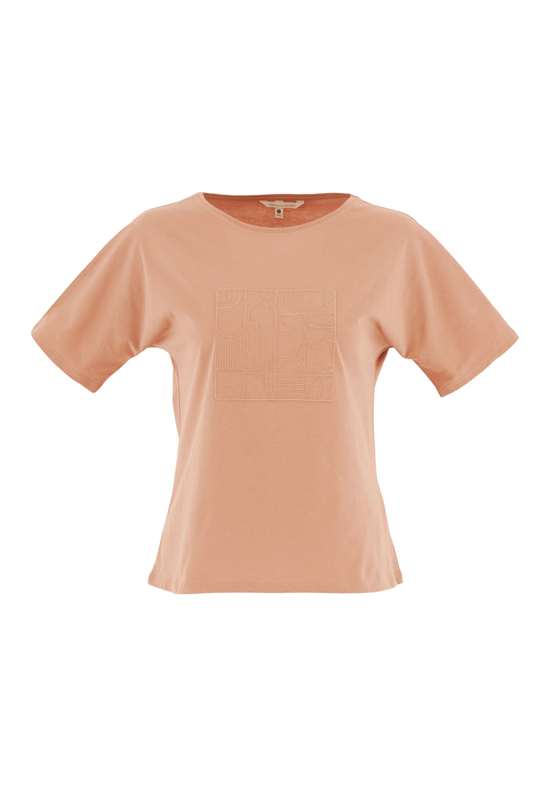 T-Shirt aus Bio-Baumwolle mit Stickerei