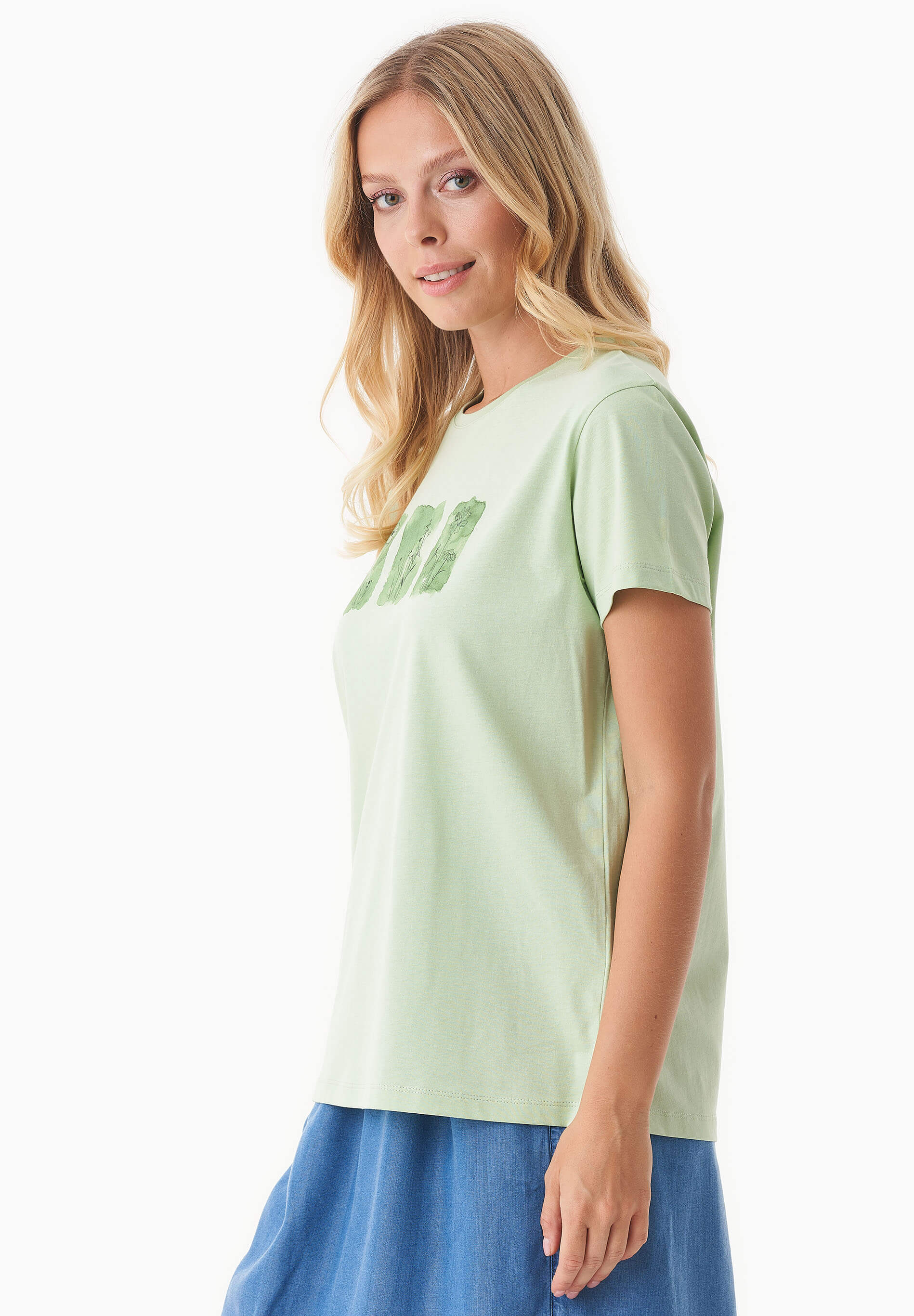 T-Shirt aus Bio-Baumwolle mit Print