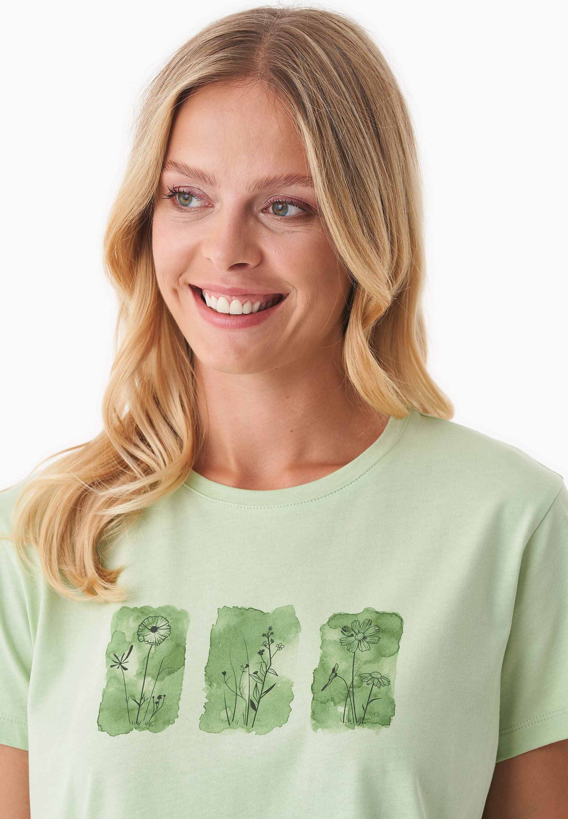 T-Shirt aus Bio-Baumwolle mit Print