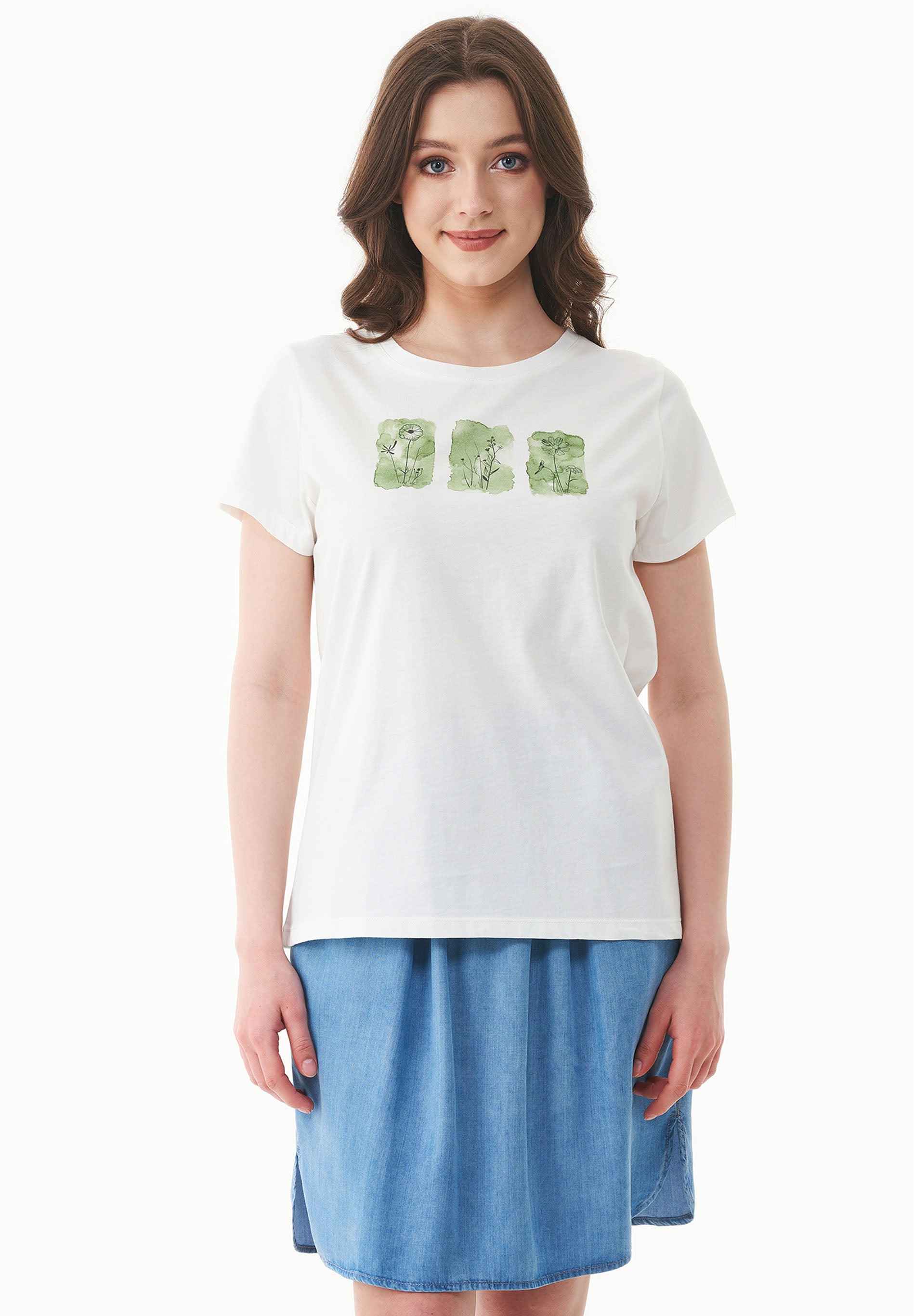 T-Shirt aus Bio-Baumwolle mit Print