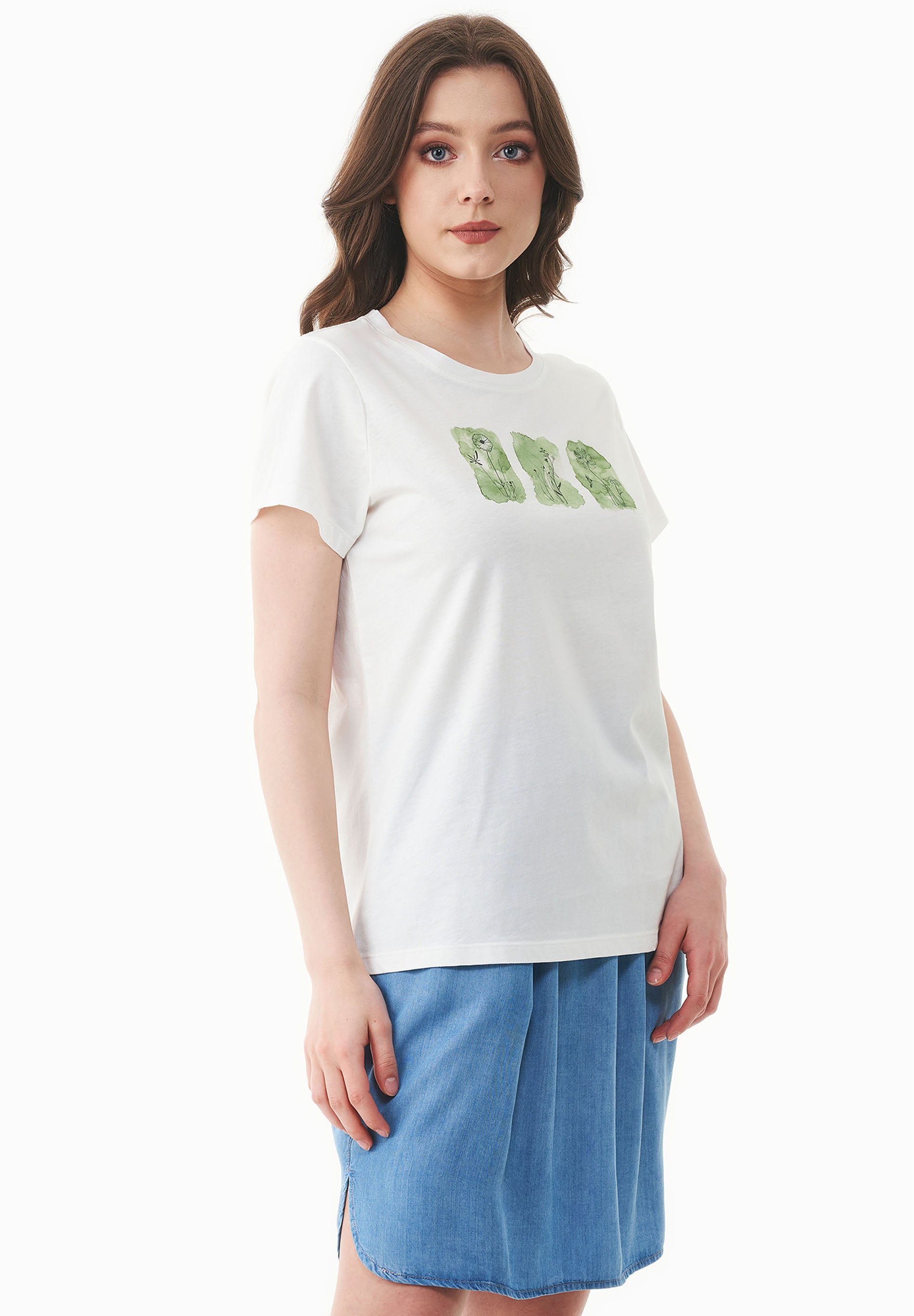 T-Shirt aus Bio-Baumwolle mit Print