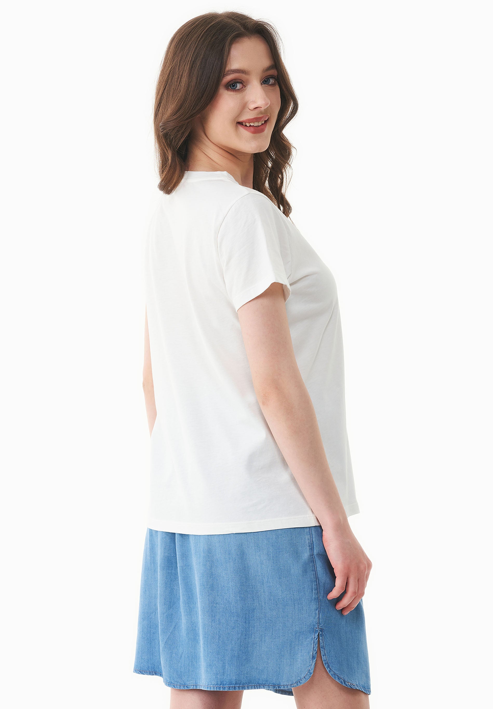 T-Shirt aus Bio-Baumwolle mit Print
