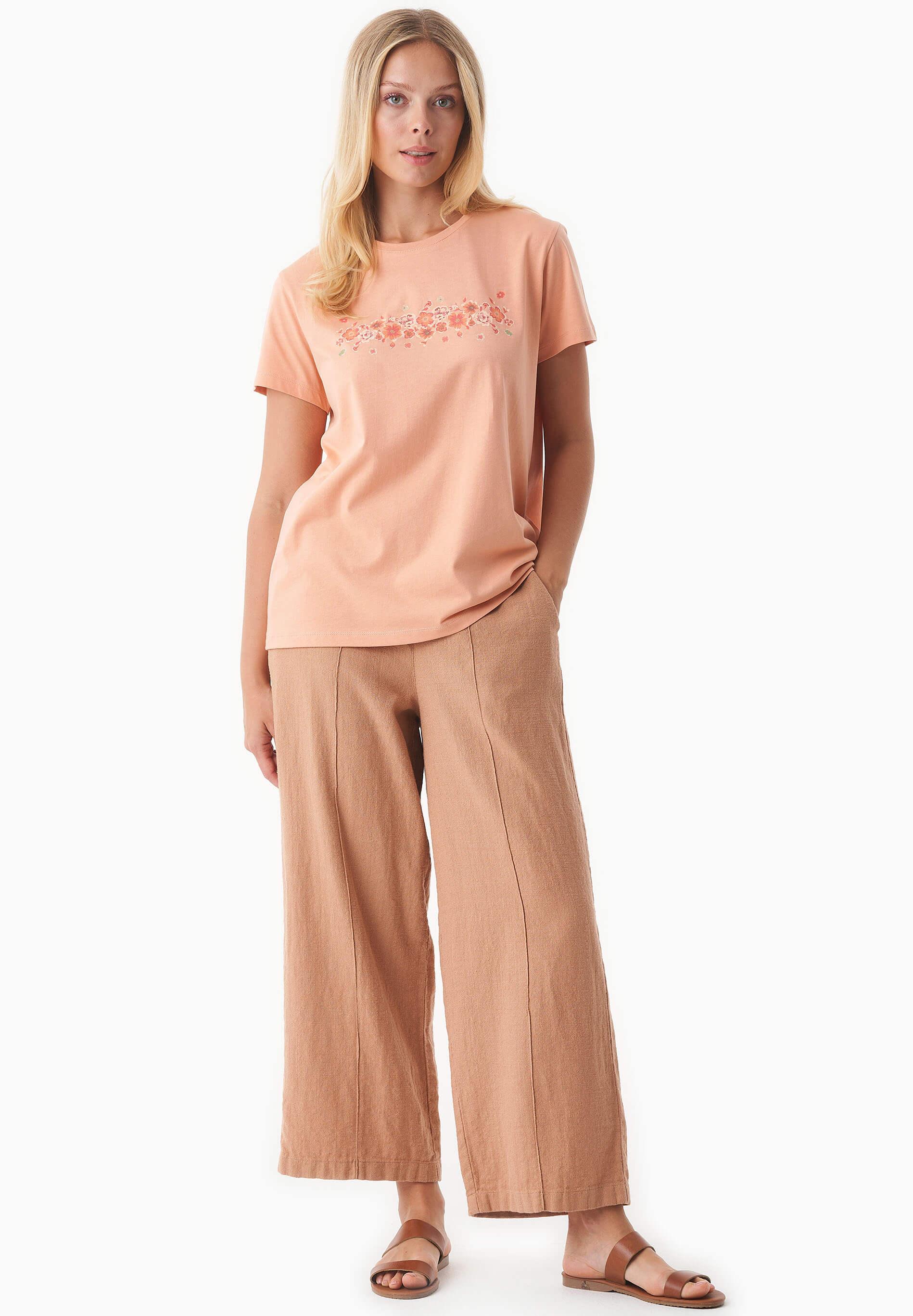 T-Shirt aus Bio-Baumwolle mit Print