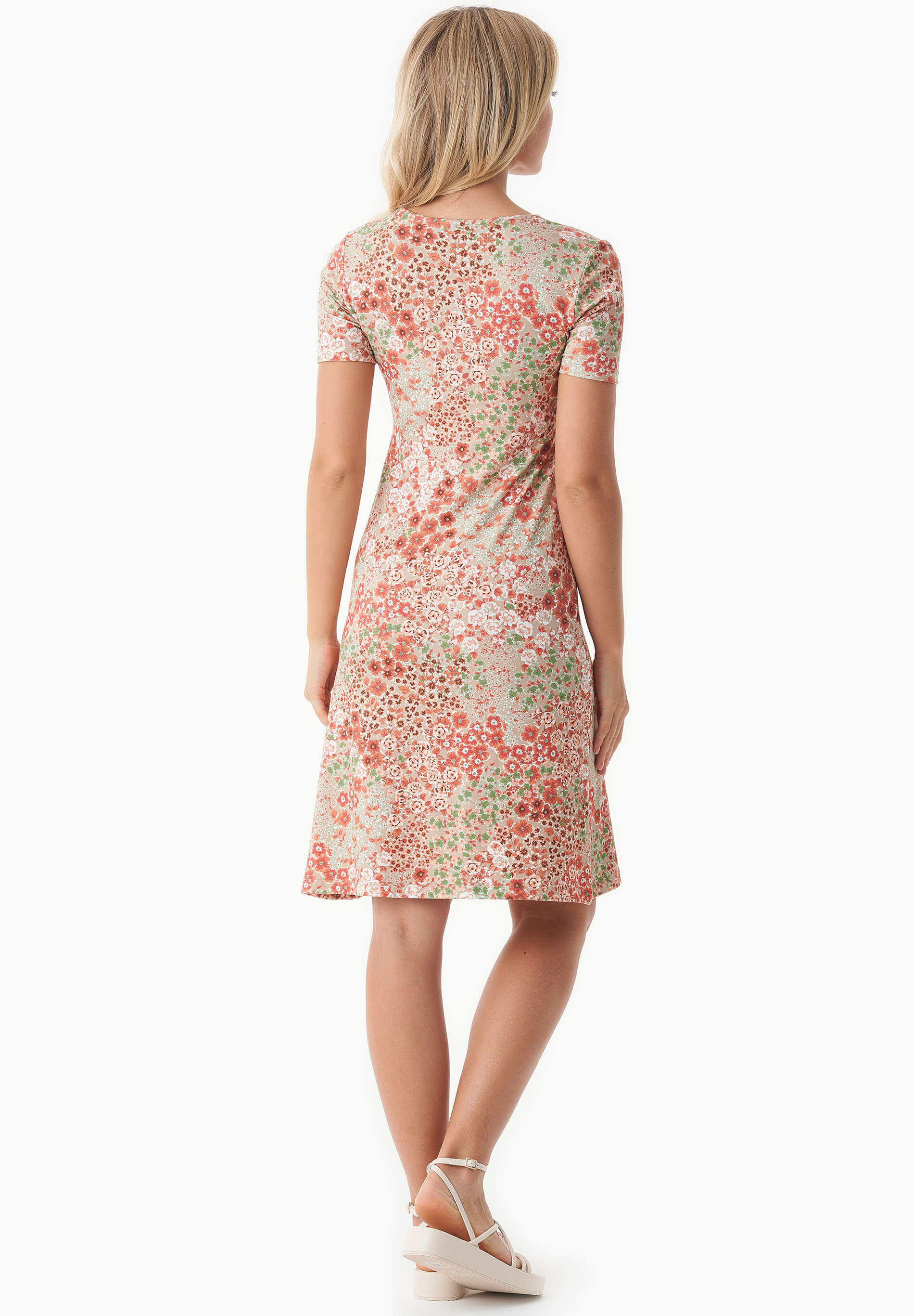 Jerseykleid aus LENZING™ ECOVERO™ mit Blumenmuster