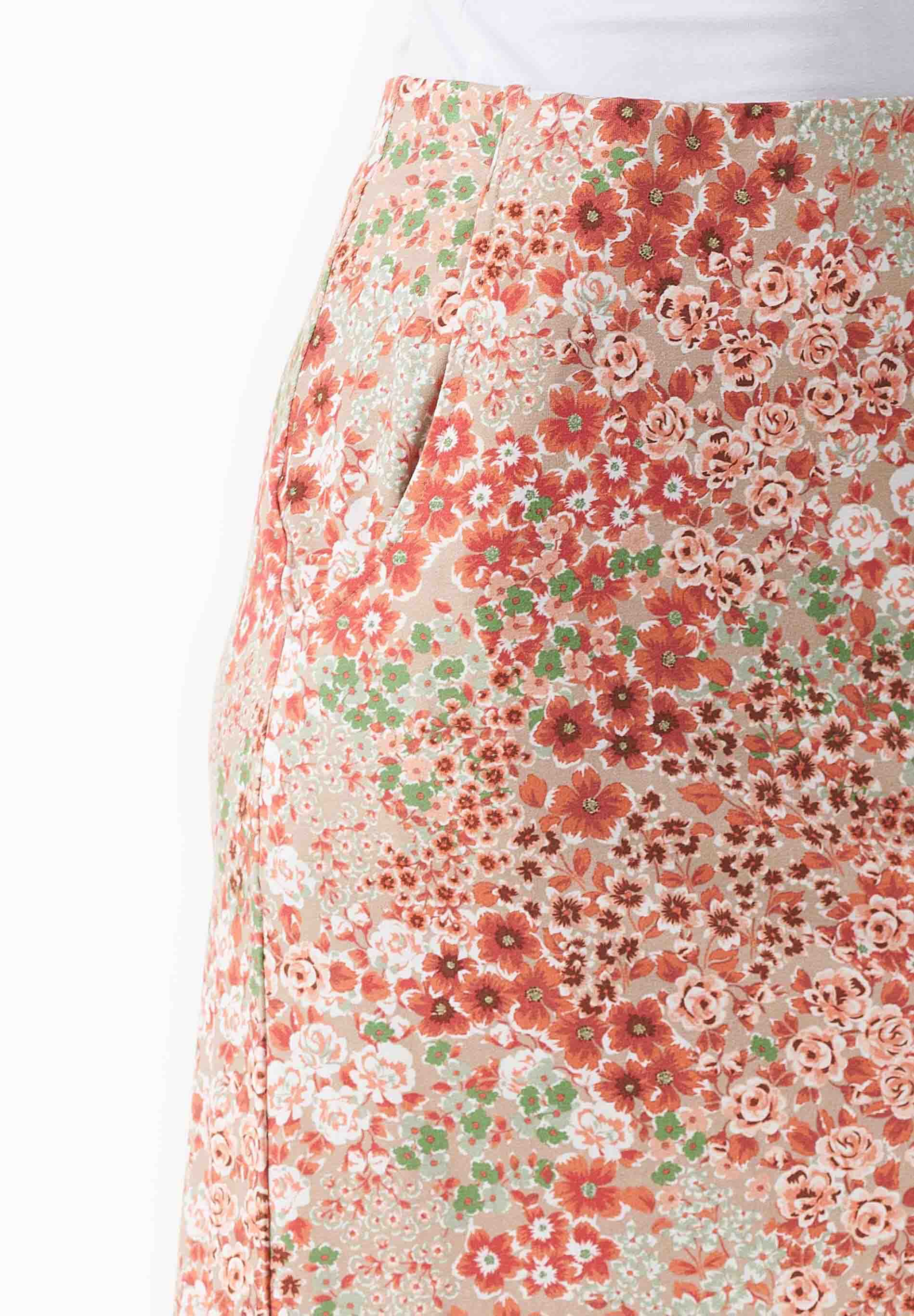 Jerseyrock aus LENZING™ ECOVERO™ mit Blumenmuster