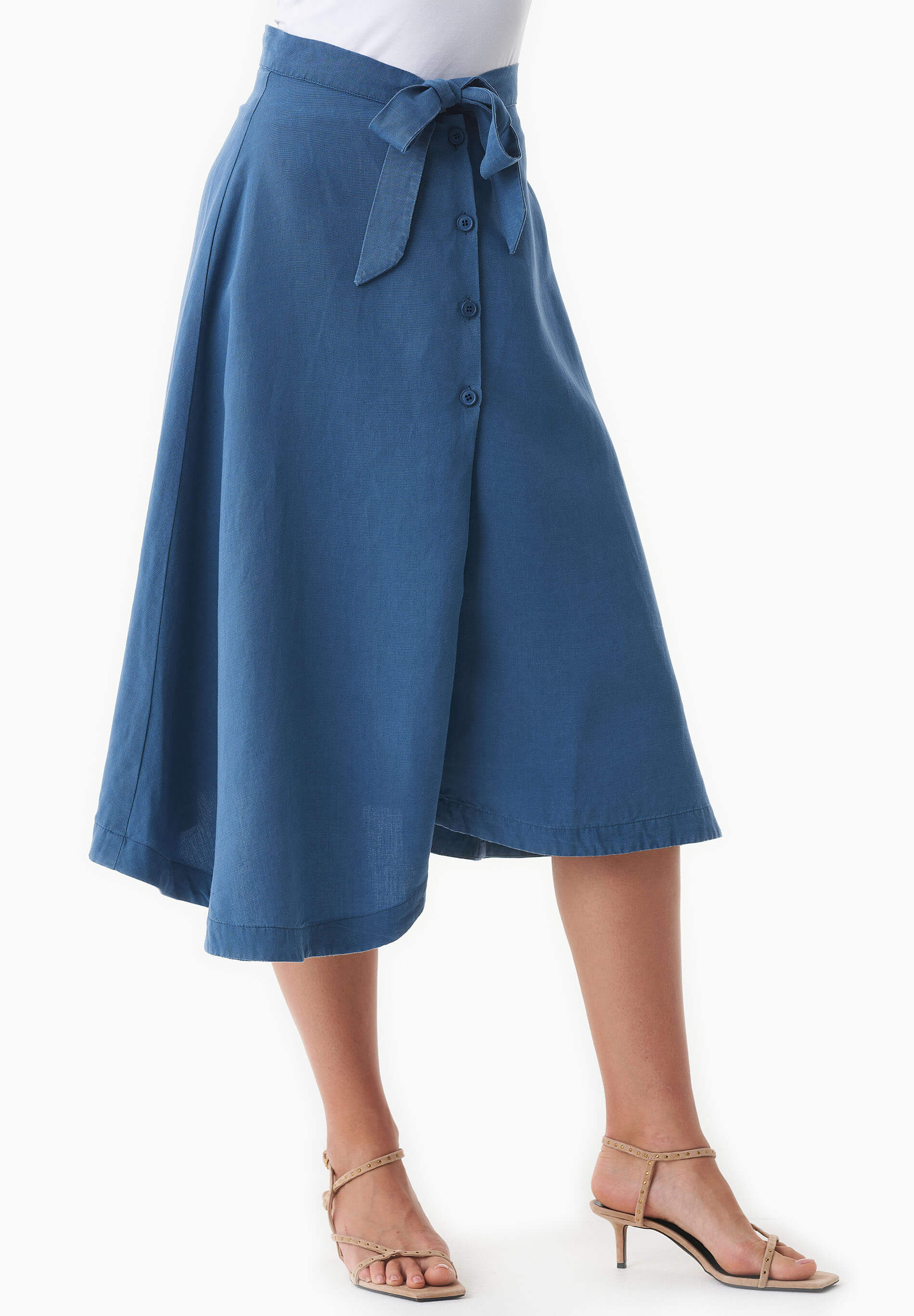 Rock aus TENCEL™ Lyocell und Leinen