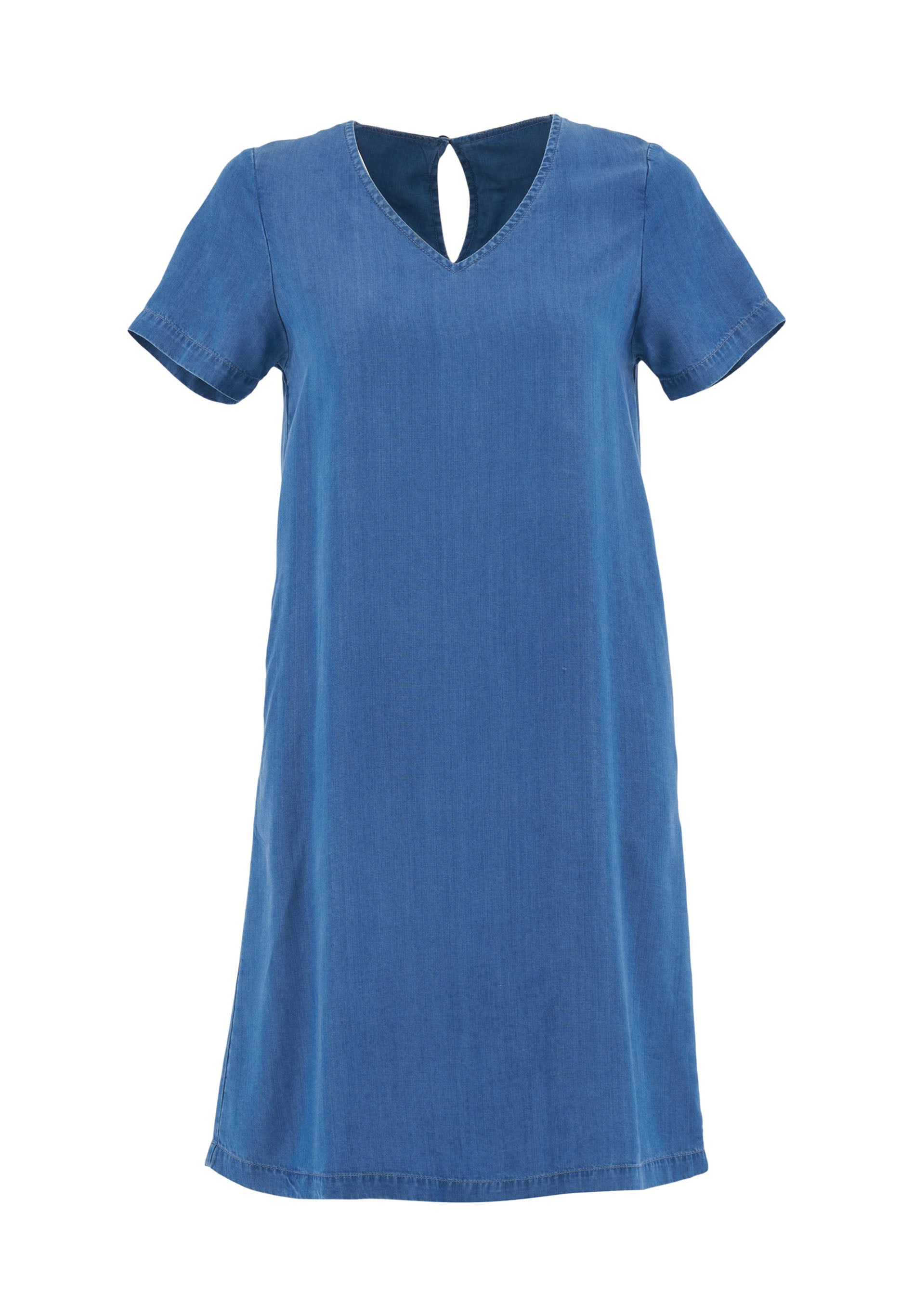 Kleid aus TENCEL™ Lyocell in Denim-Optik