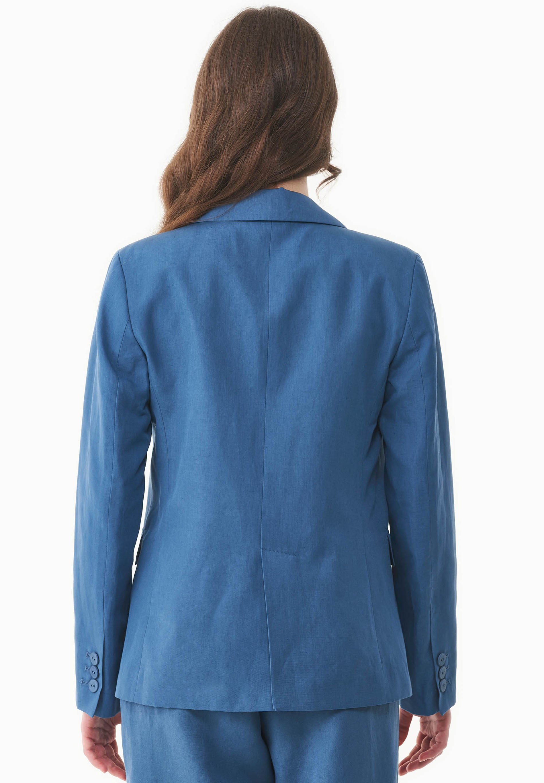 Blazer aus TENCEL™ Lyocell und Leinen