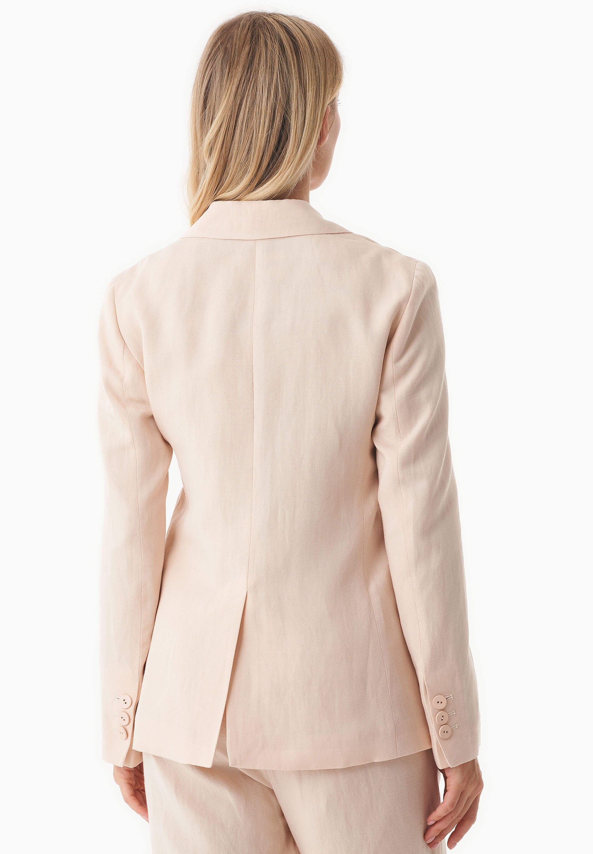 Blazer aus TENCEL™ Lyocell und Leinen