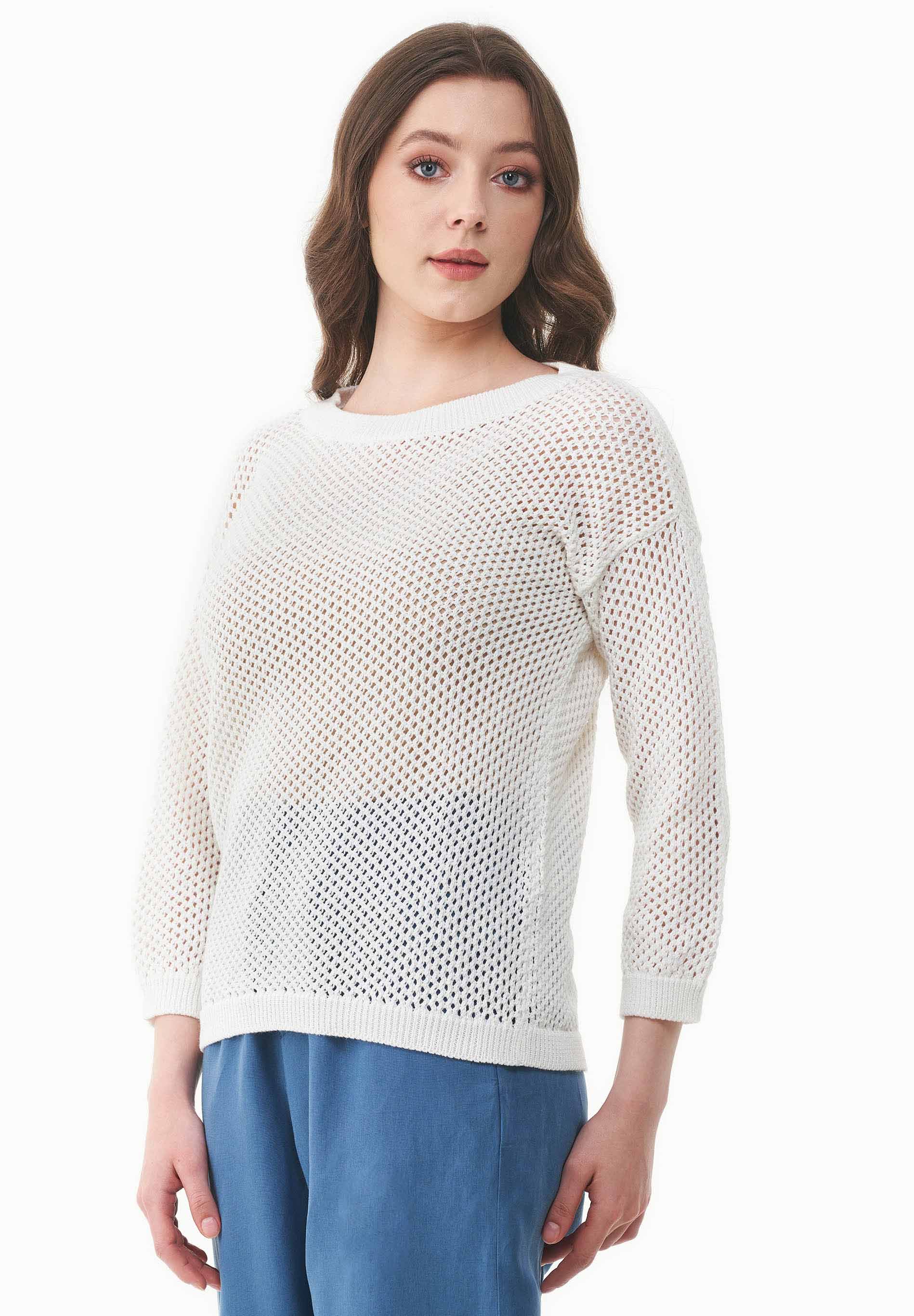 Strickpullover aus Bio-Baumwolle