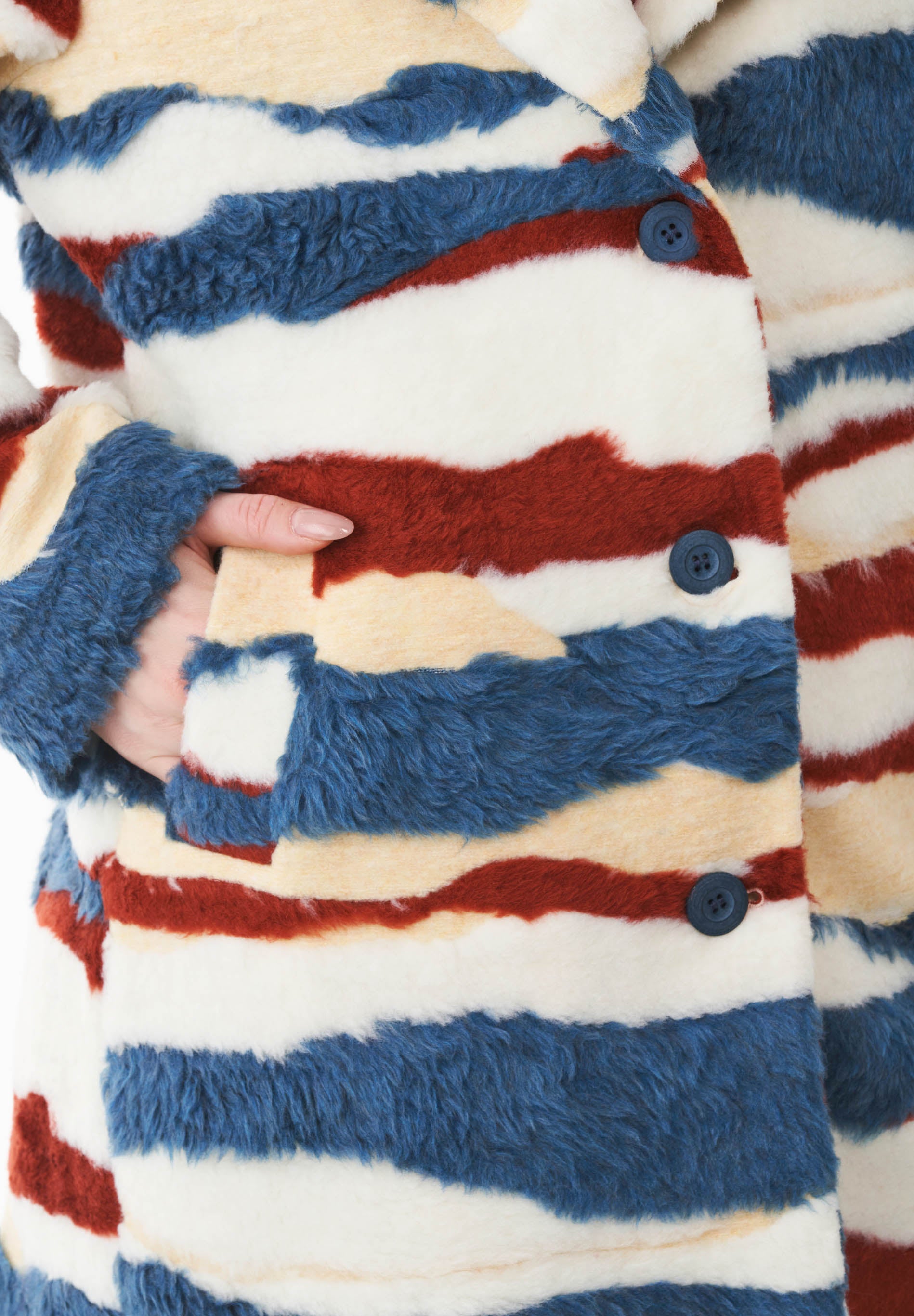 Teddy-Jacke aus recyceltem Polyester