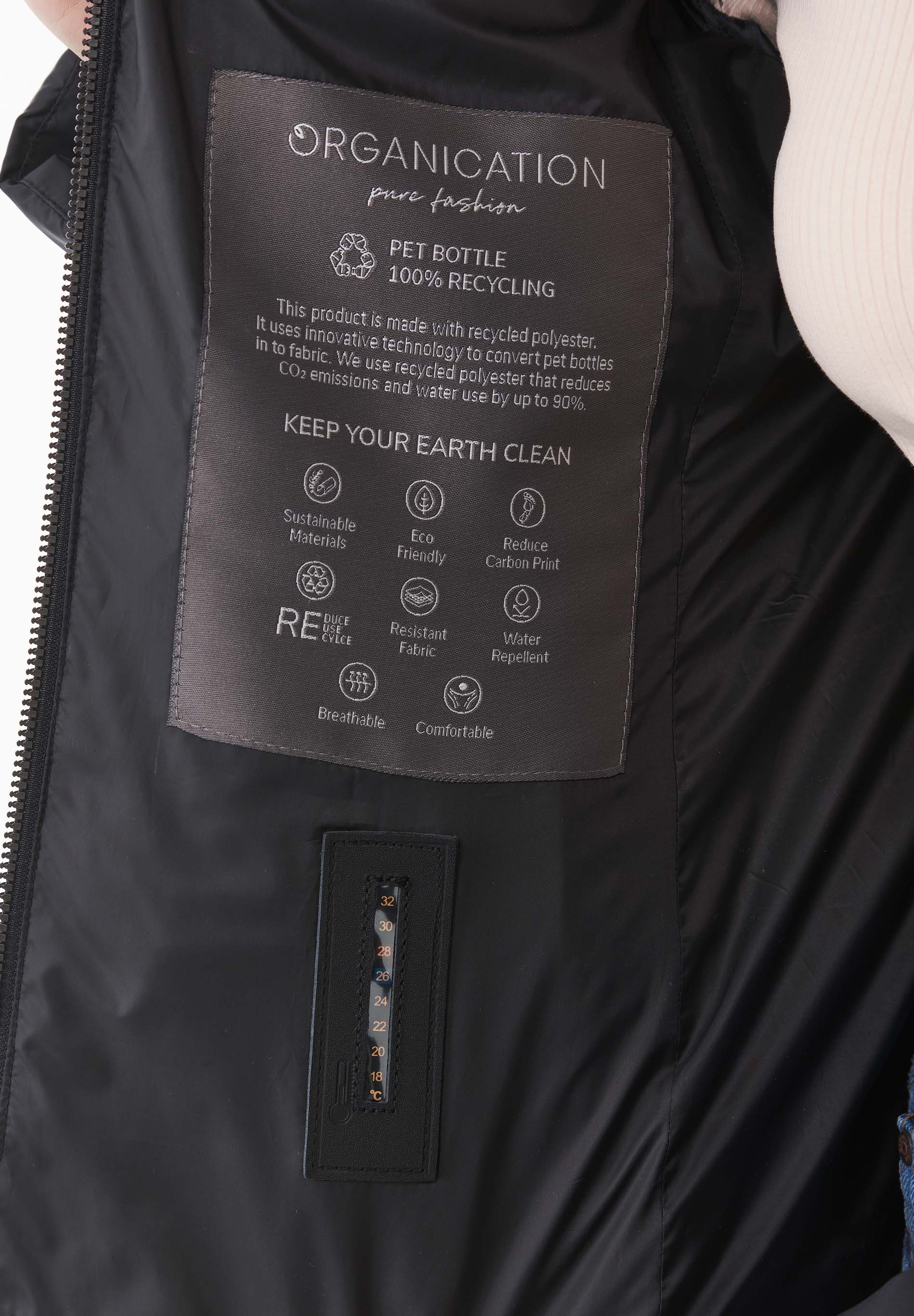 Pufferjacke aus recyceltem Polyester