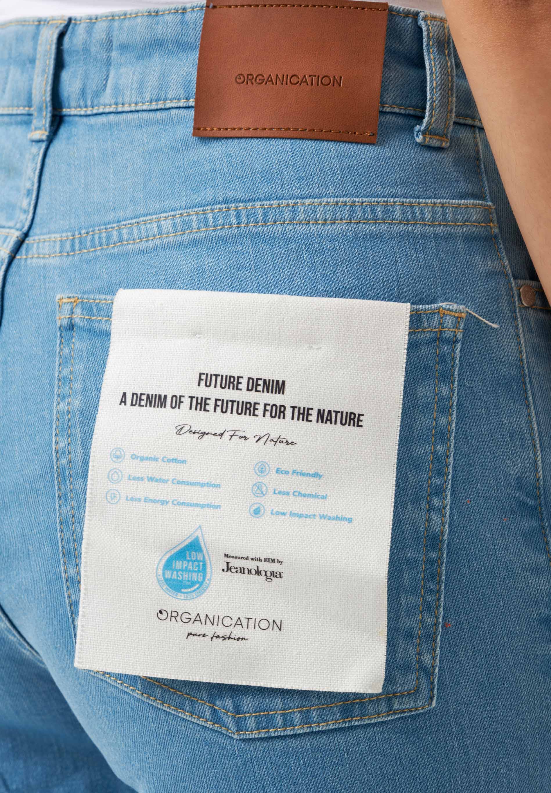 Jeans mit Geradem Schnitt aus Bio-Baumwolle