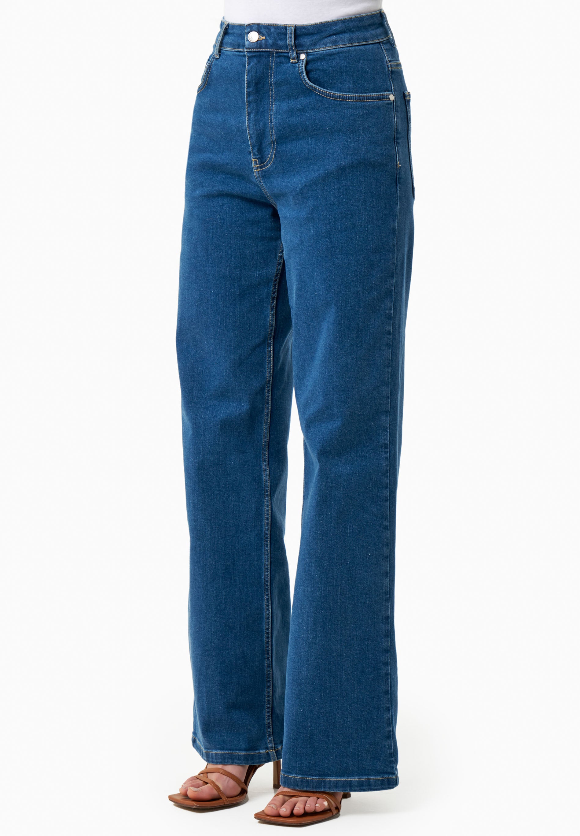 Jeans mit Geradem Schnitt aus Bio-Baumwolle