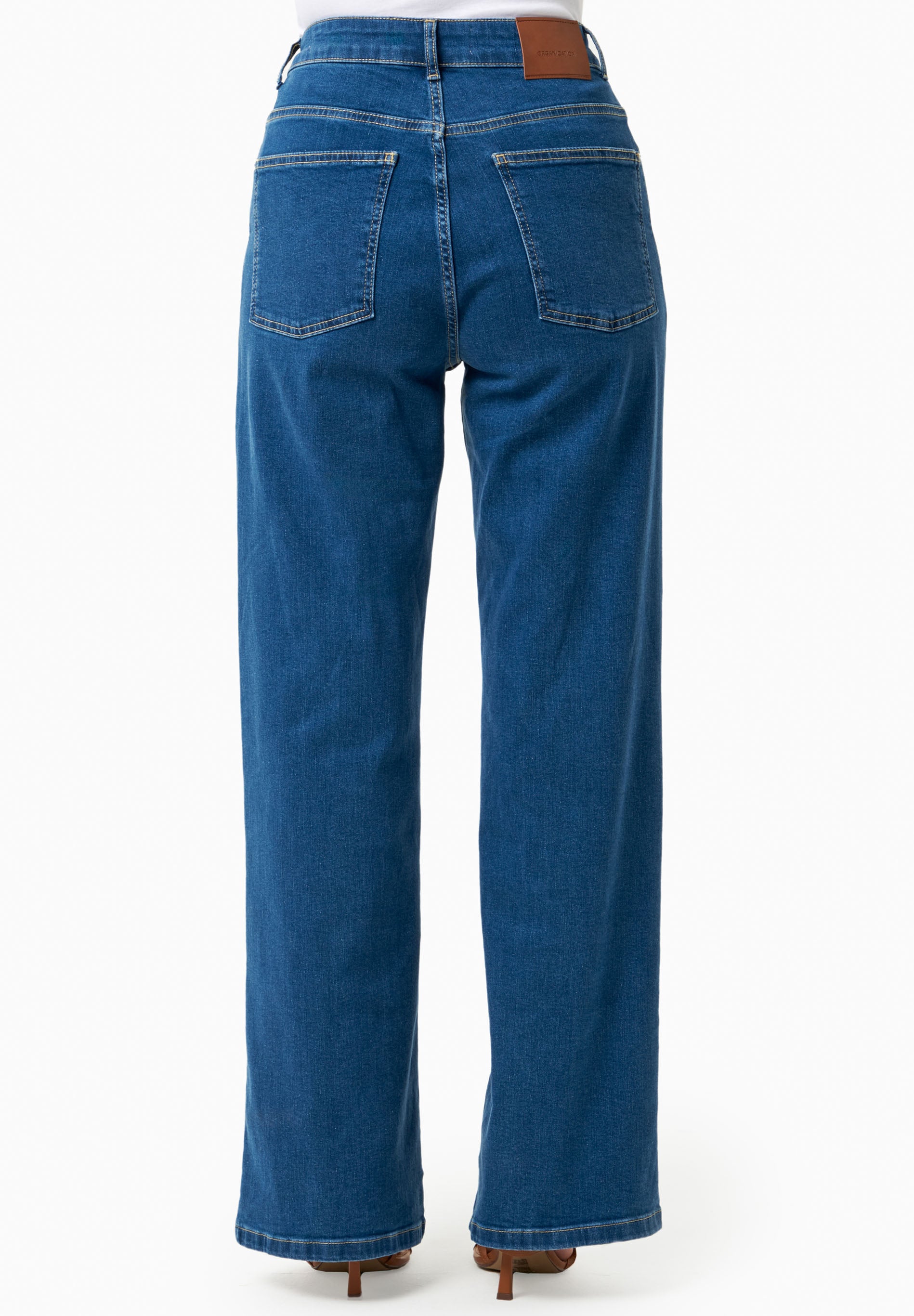 Jeans mit Geradem Schnitt aus Bio-Baumwolle
