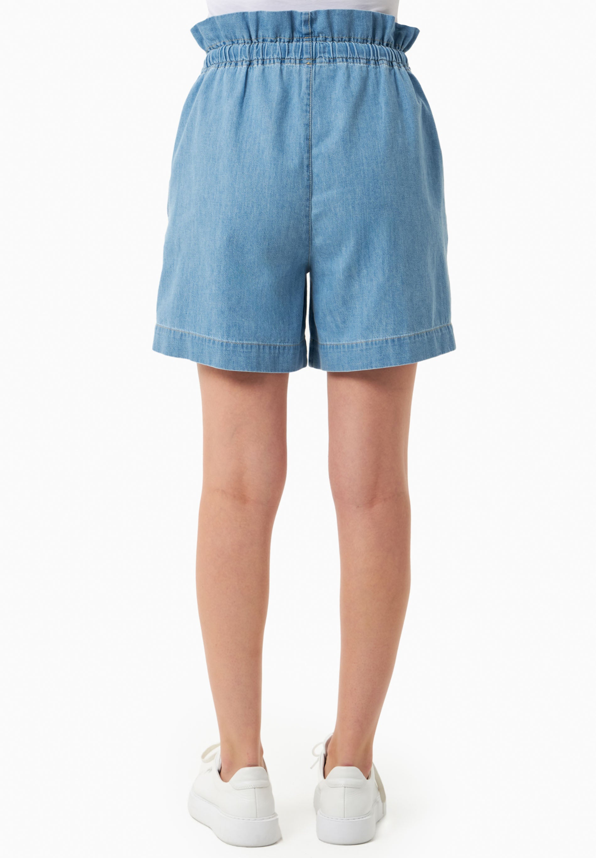 Shorts aus Bio-Baumwolle in Denim