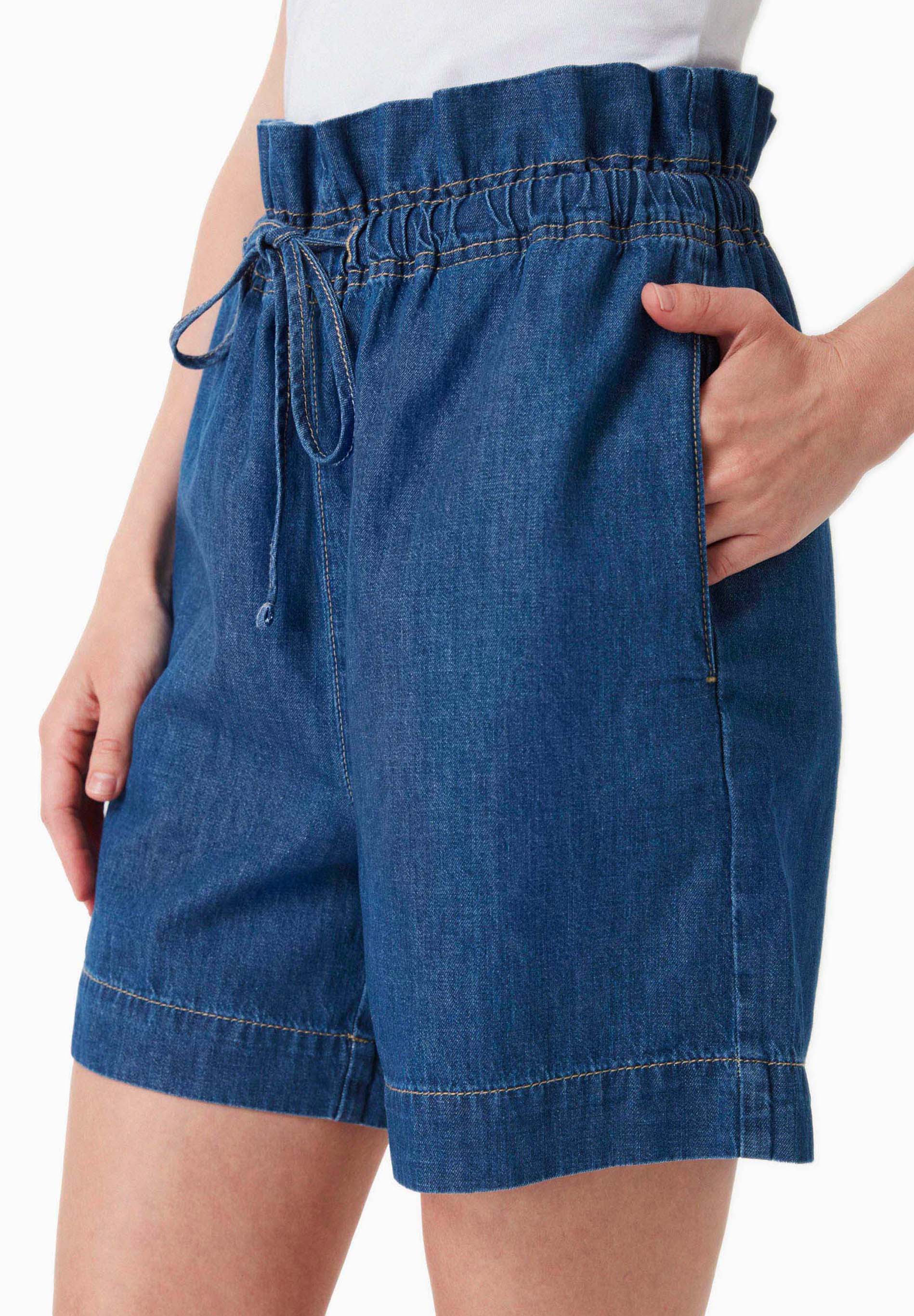Shorts aus Bio-Baumwolle in Denim
