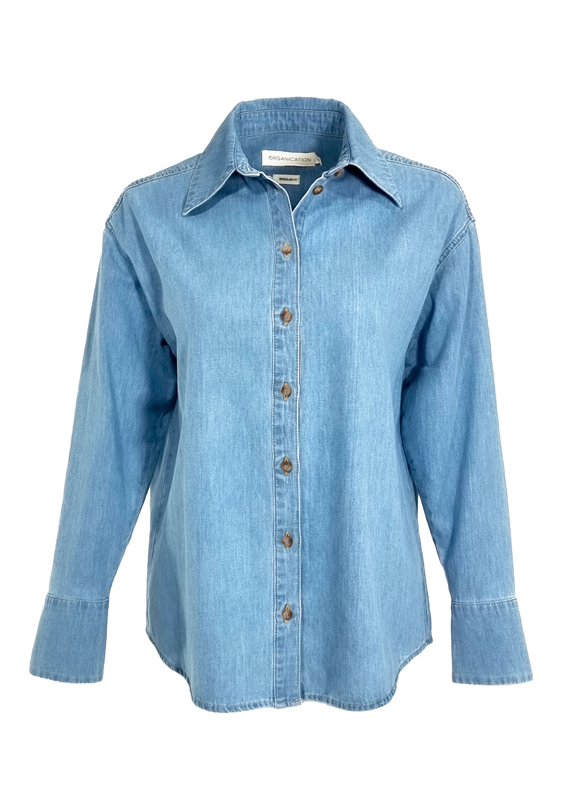 Denim-Bluse aus Bio-Baumwolle