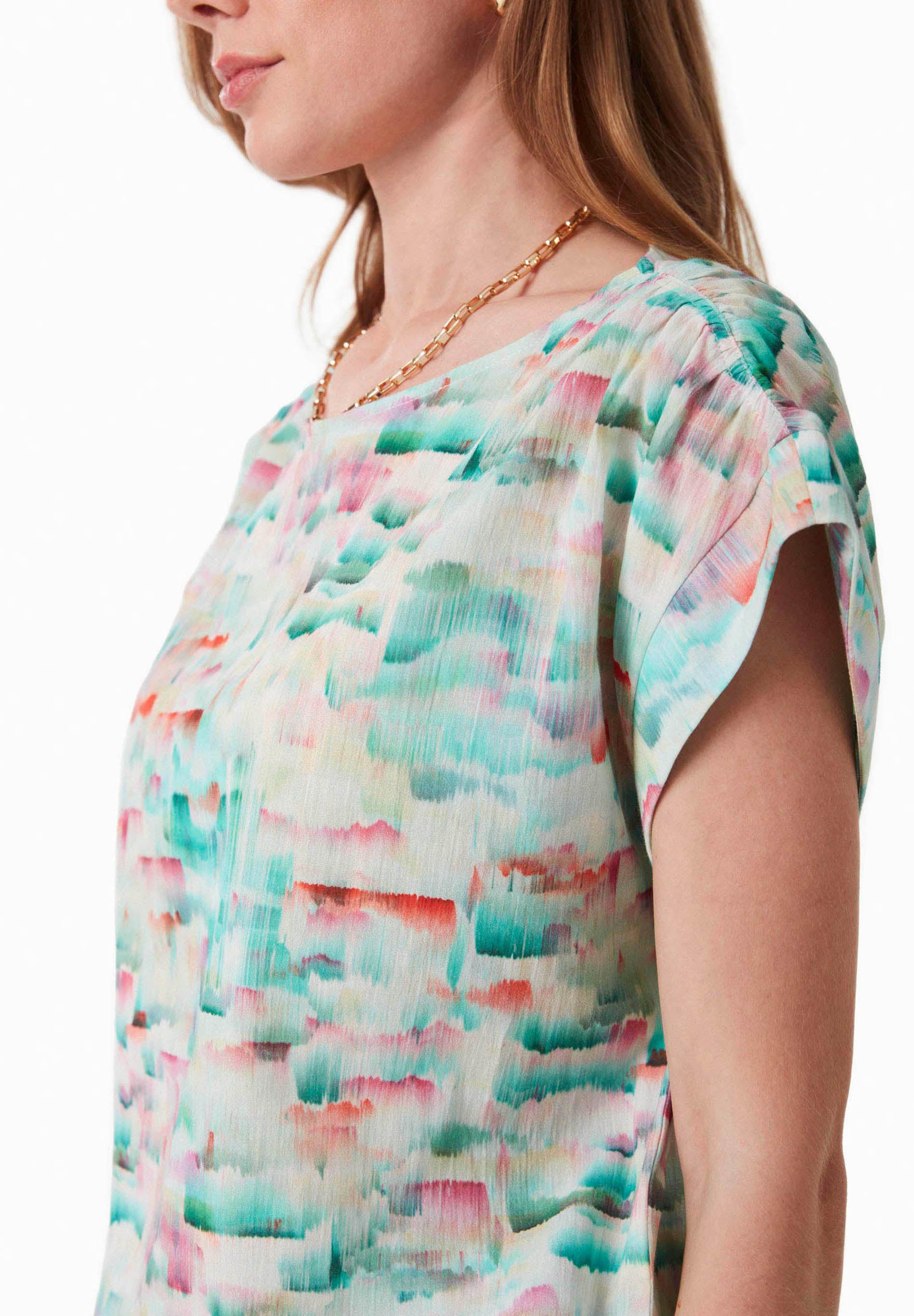 Bluse aus Bio-Baumwoll-Crinkle Voile