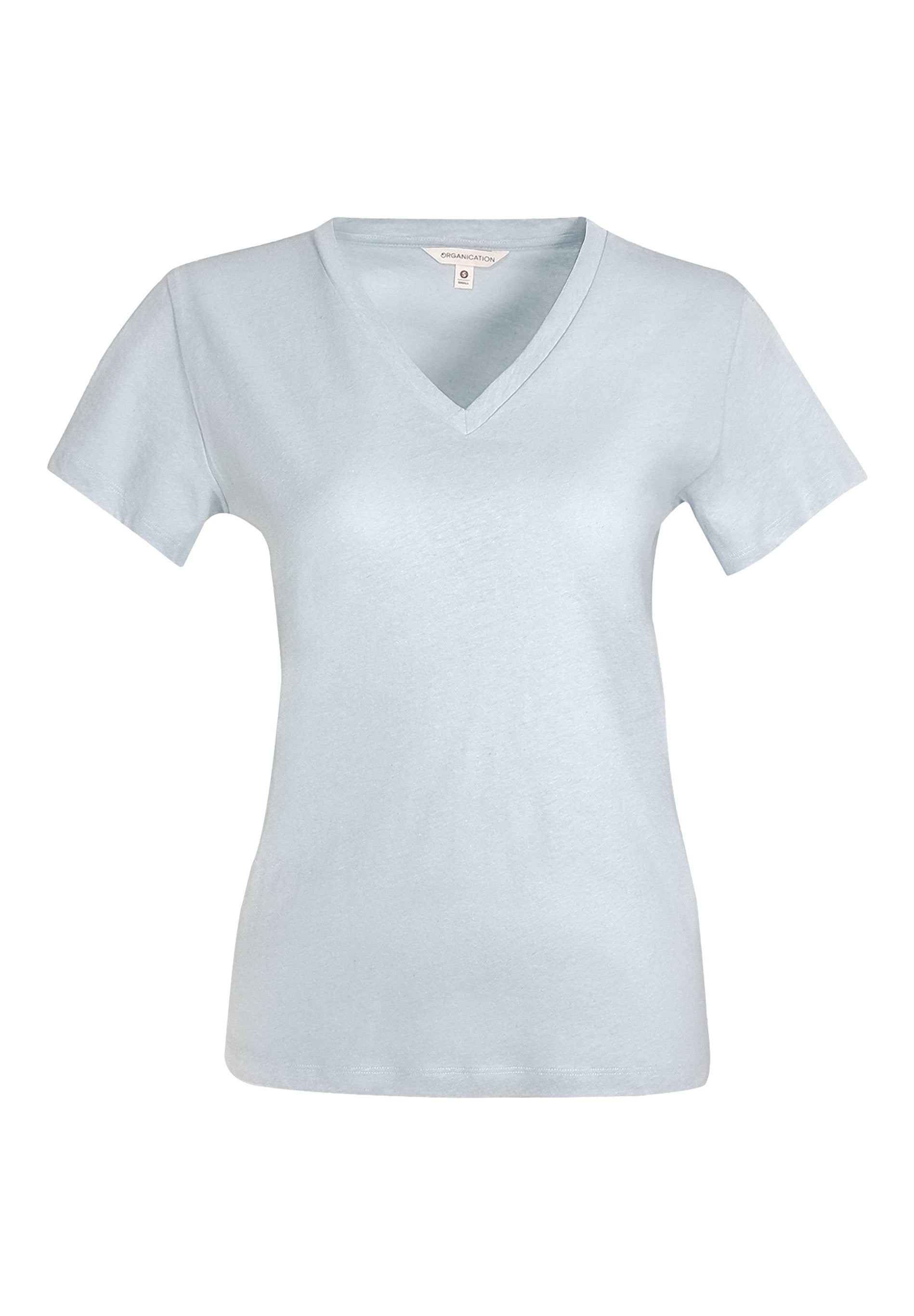 T-Shirt aus Bio-Baumwolle und Leinen